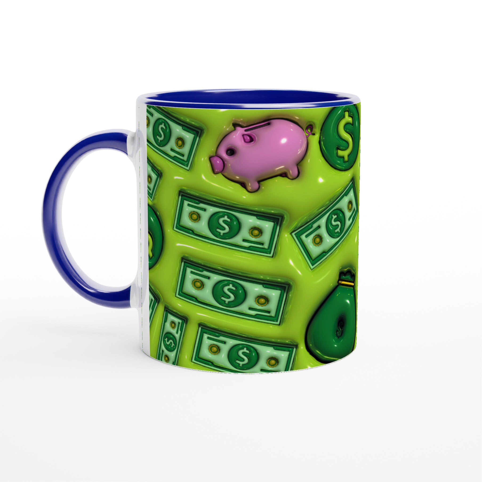 Lyxig Grön Pengar-tema Mugg – Investera i Stil med Vår 11oz Keramiska Kaffekopp 5 b728d759-87c8-40a2-aa1a-63fb1faf33d3