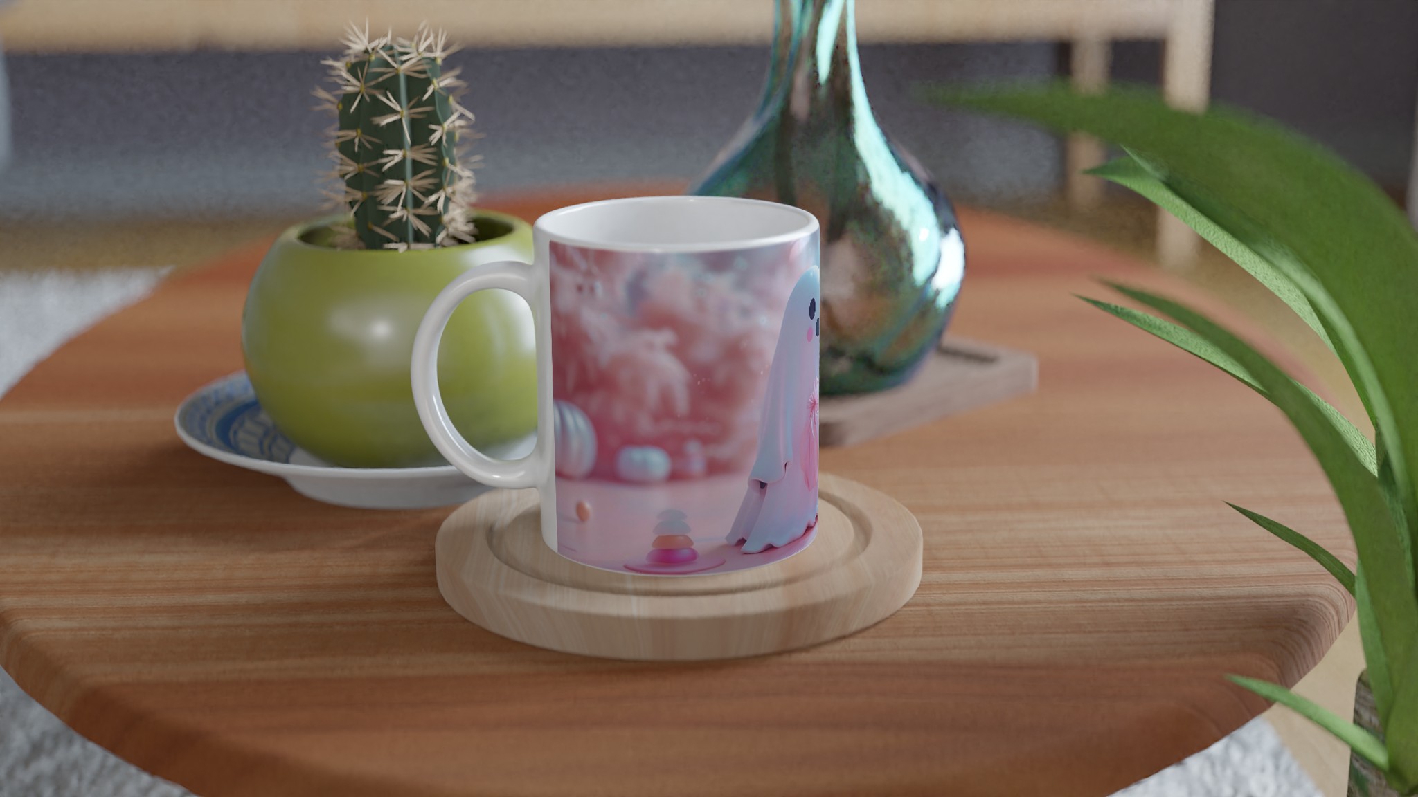 Söt Spöke Pastell Mugg - 11oz Keramik för Kaffe & Te i Flera Färger 9 b74276d0-257e-4672-834d-55d7ca7854d4