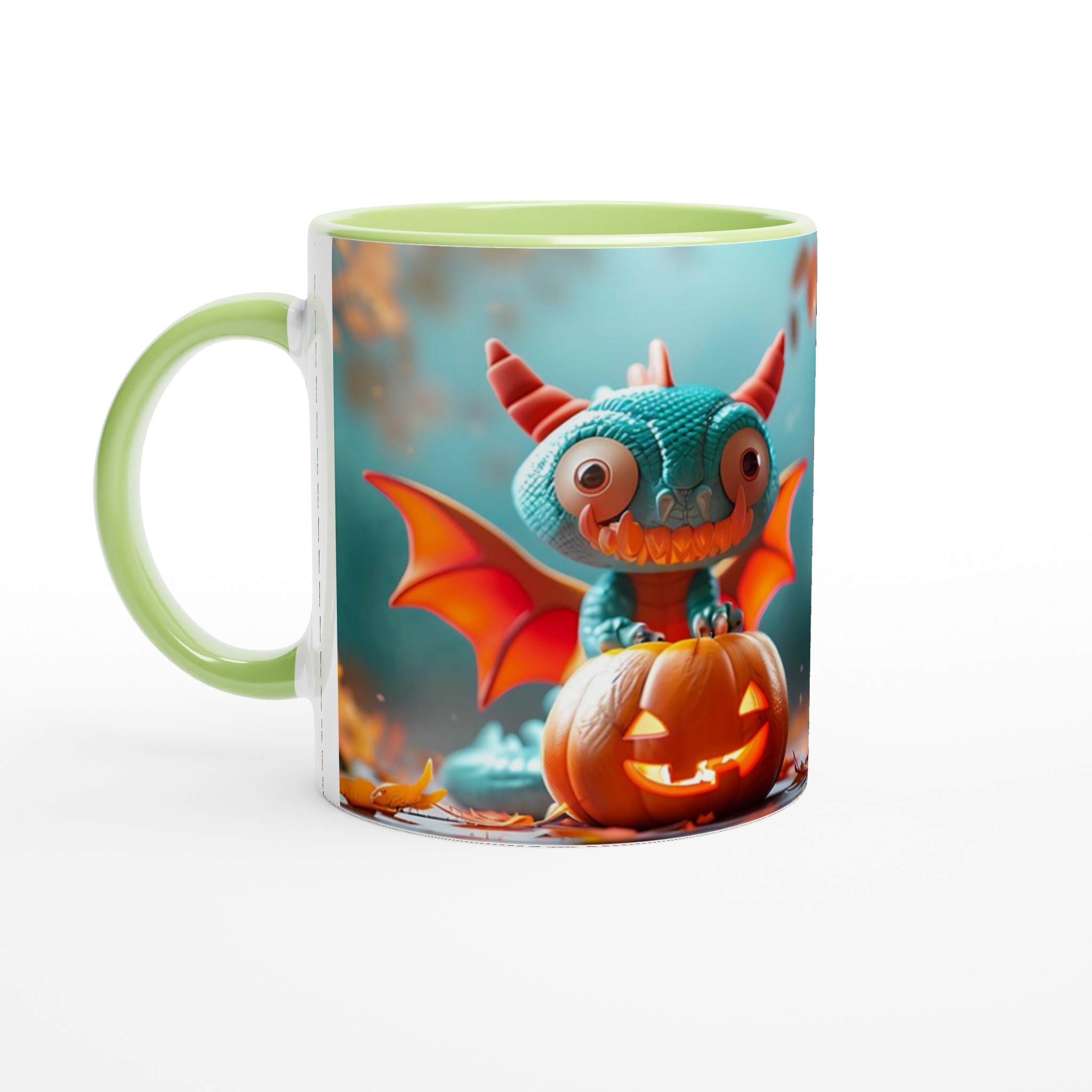 Söt Halloween Mugg med Drake & Pumpa – 11 oz Keramisk Mugg för Mysiga Höststunder 6 b7a170b7-1383-4da8-90c7-171384575e99