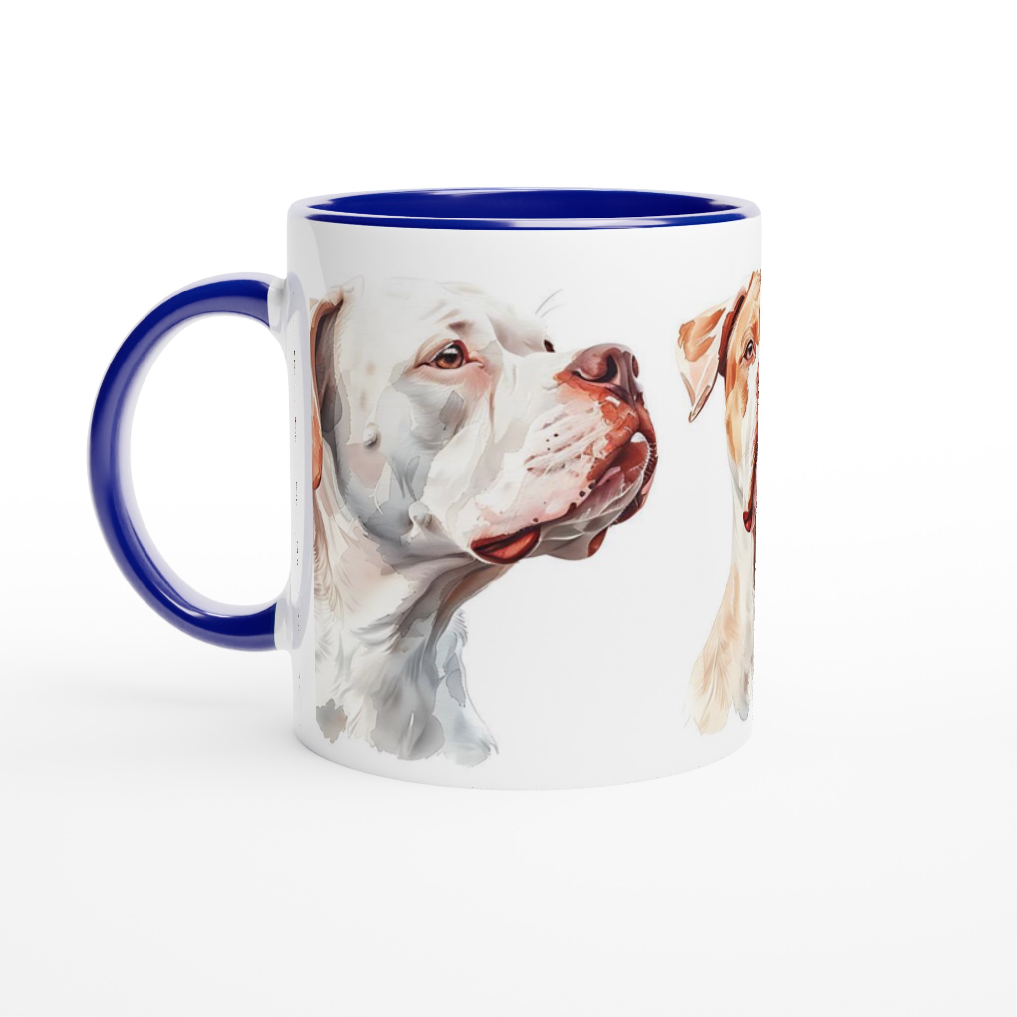 Vacker Målning av Bulldog - 11oz Keramikmugg i ditt val av 7 färger 7 b7e54f1f-4c0a-4aa8-a28d-395f3f6209c8