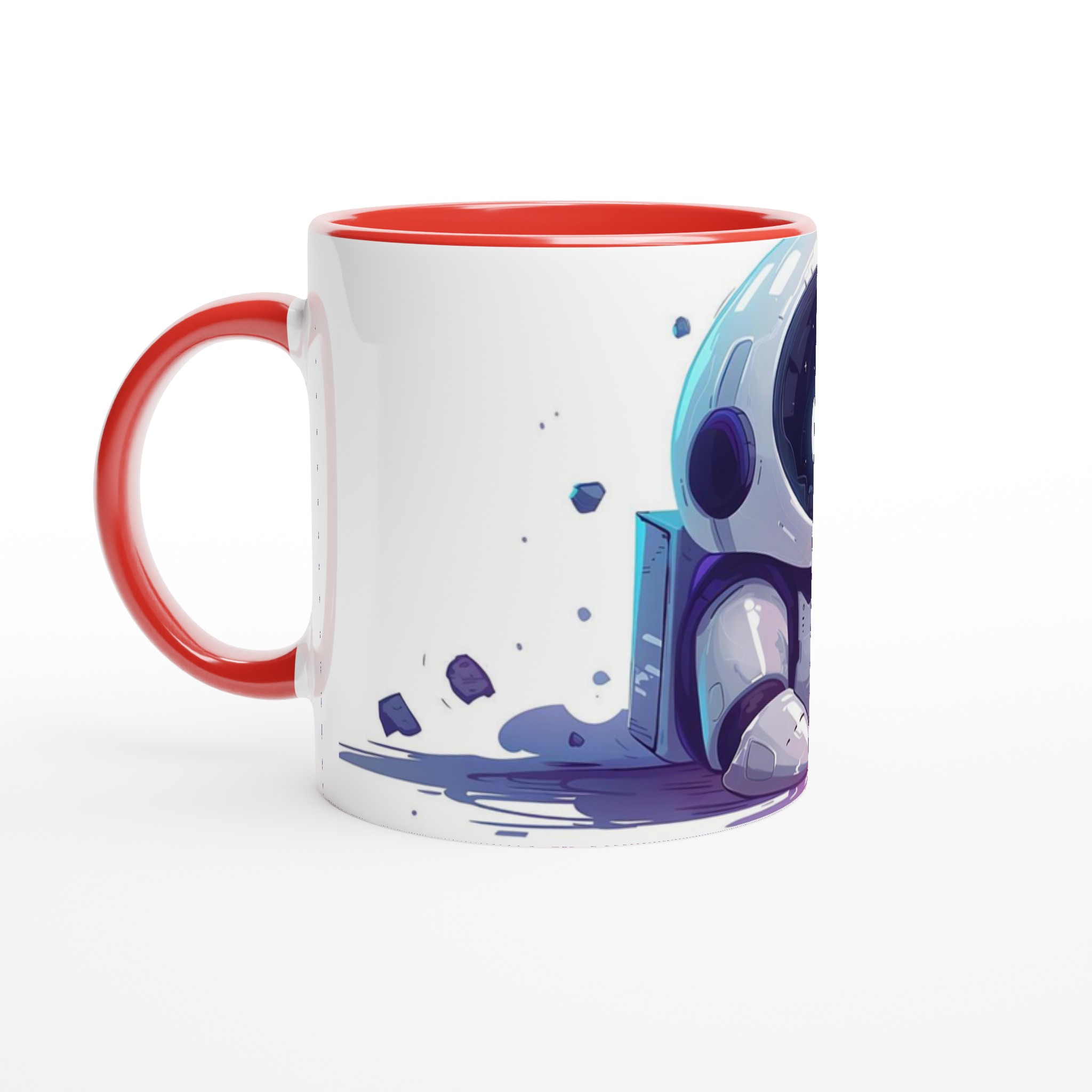 Cosmic Cutie Robot Mugg - Unik Keramisk Mugg med Astronautdesign i 7 Färger 2 b807844a-928b-4618-93e2-526b160c457c