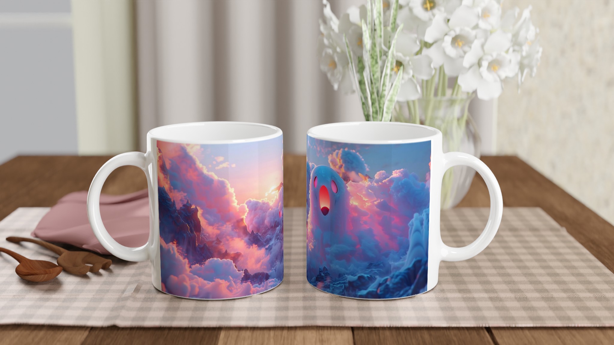 Förtrollad Gryning Keramikmugg – Fantasifull design i mjuka pasteller, 11oz premiumkvalitet 10 b850e947-a840-4f73-9358-77d989d102b2