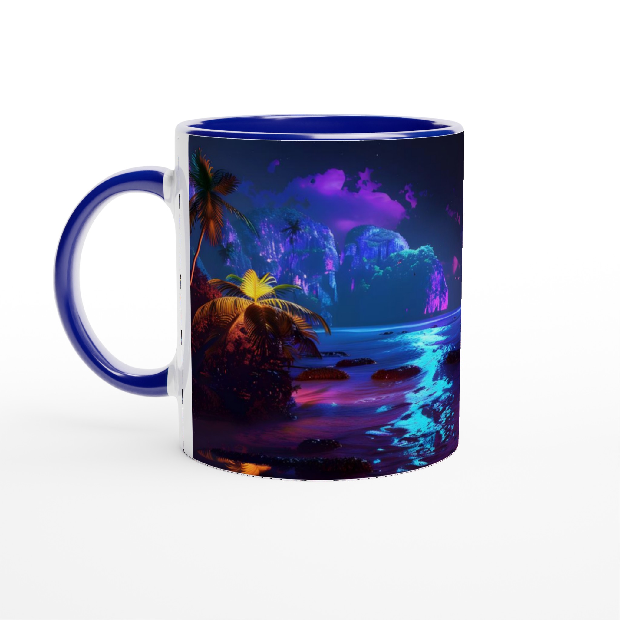Neon Tropical Natt Mugg – 11oz Keramisk Mugg med Vibrerande Palmstrand 2 b869eab4-8678-41cb-8ead-4b64b58b7d8a