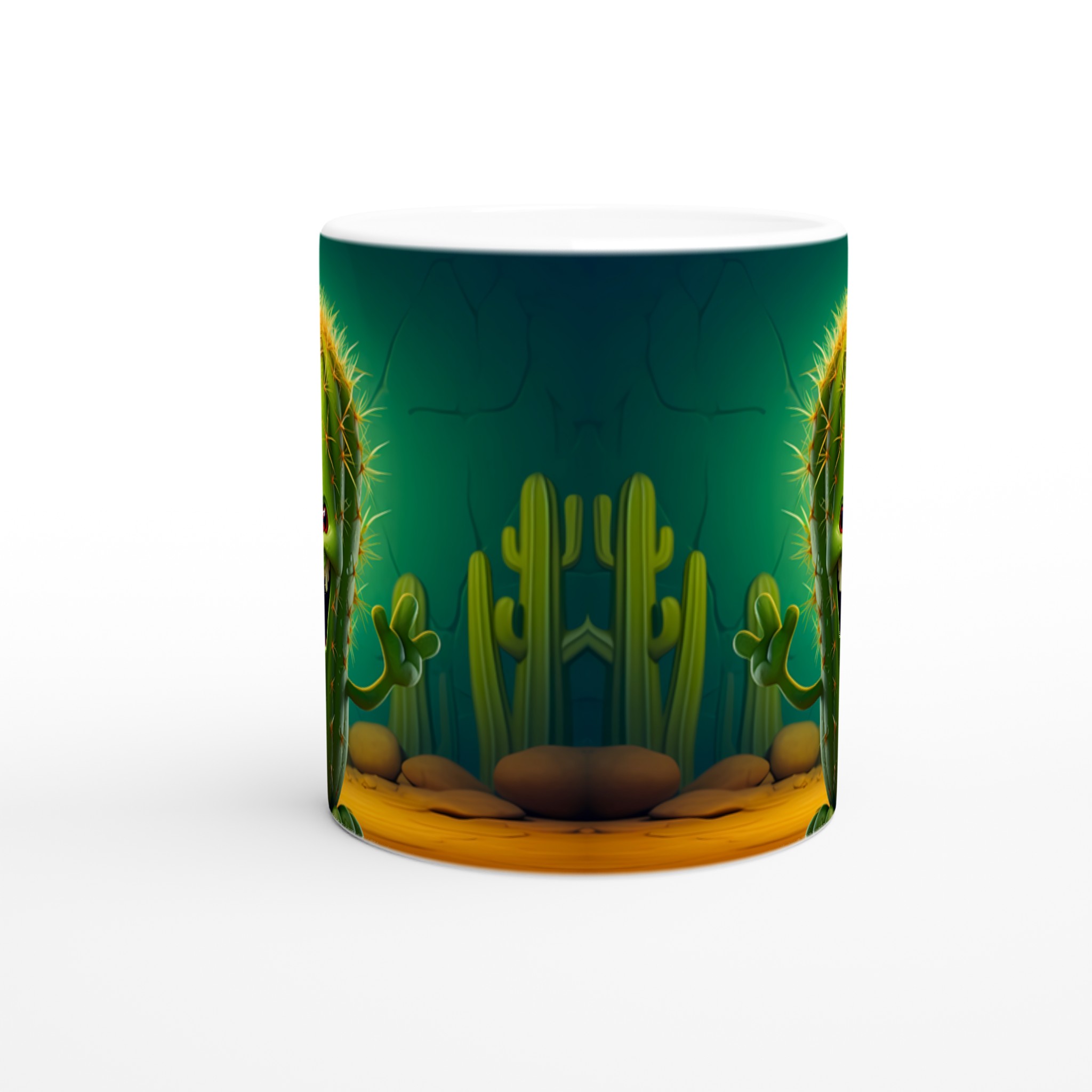 Glad Kaktus Mugg – 11oz Keramikmugg för kaffe, te eller din favoritdryck – Välj bland 7 roliga färger! 8 b8818378-451b-4daf-a886-8db4583d6547
