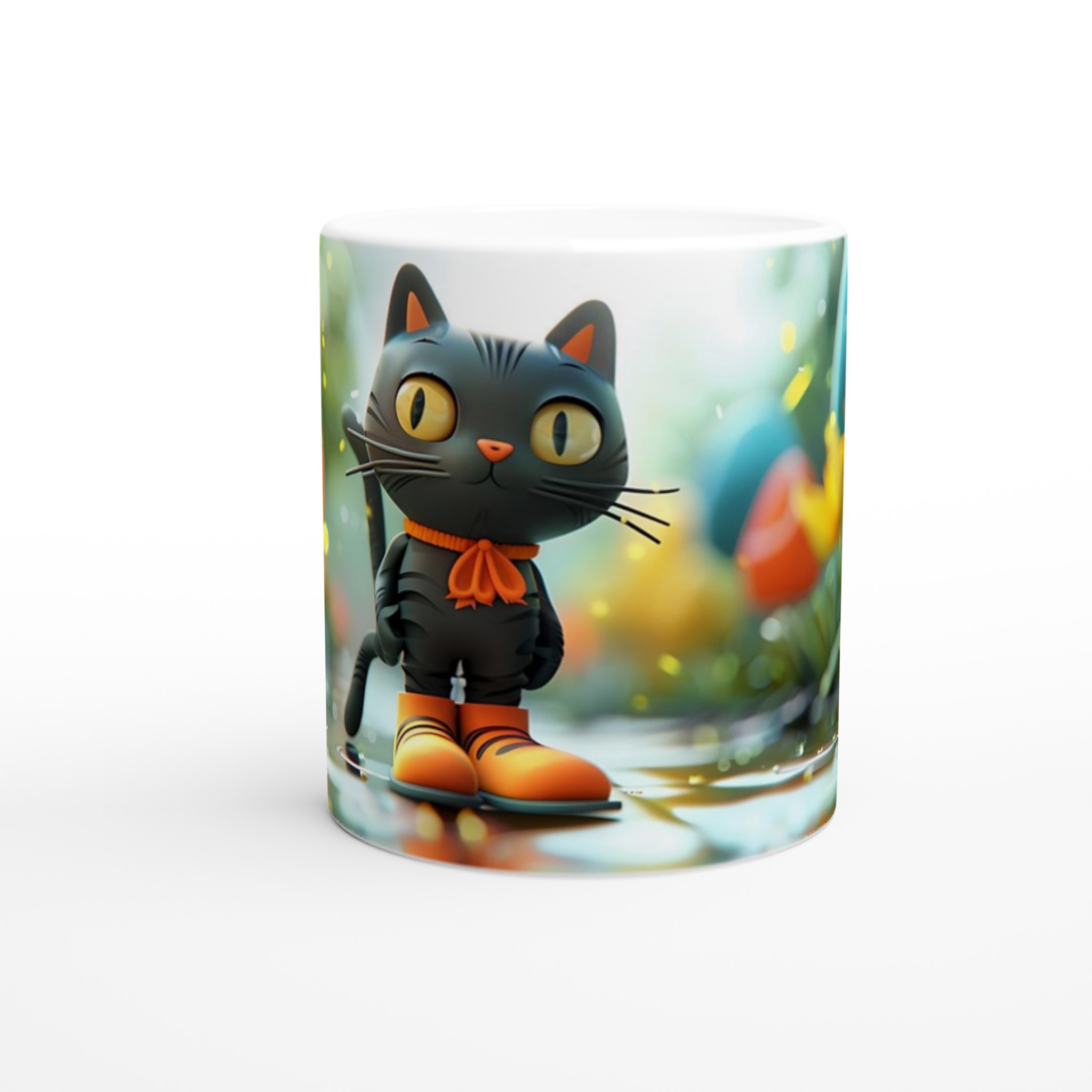 Magisk Katt i Svampskog - 11 oz Premium Keramikmugg i ditt färgval 8 b89c4fad-2d9f-4104-ab1c-0b0ee95eeb00
