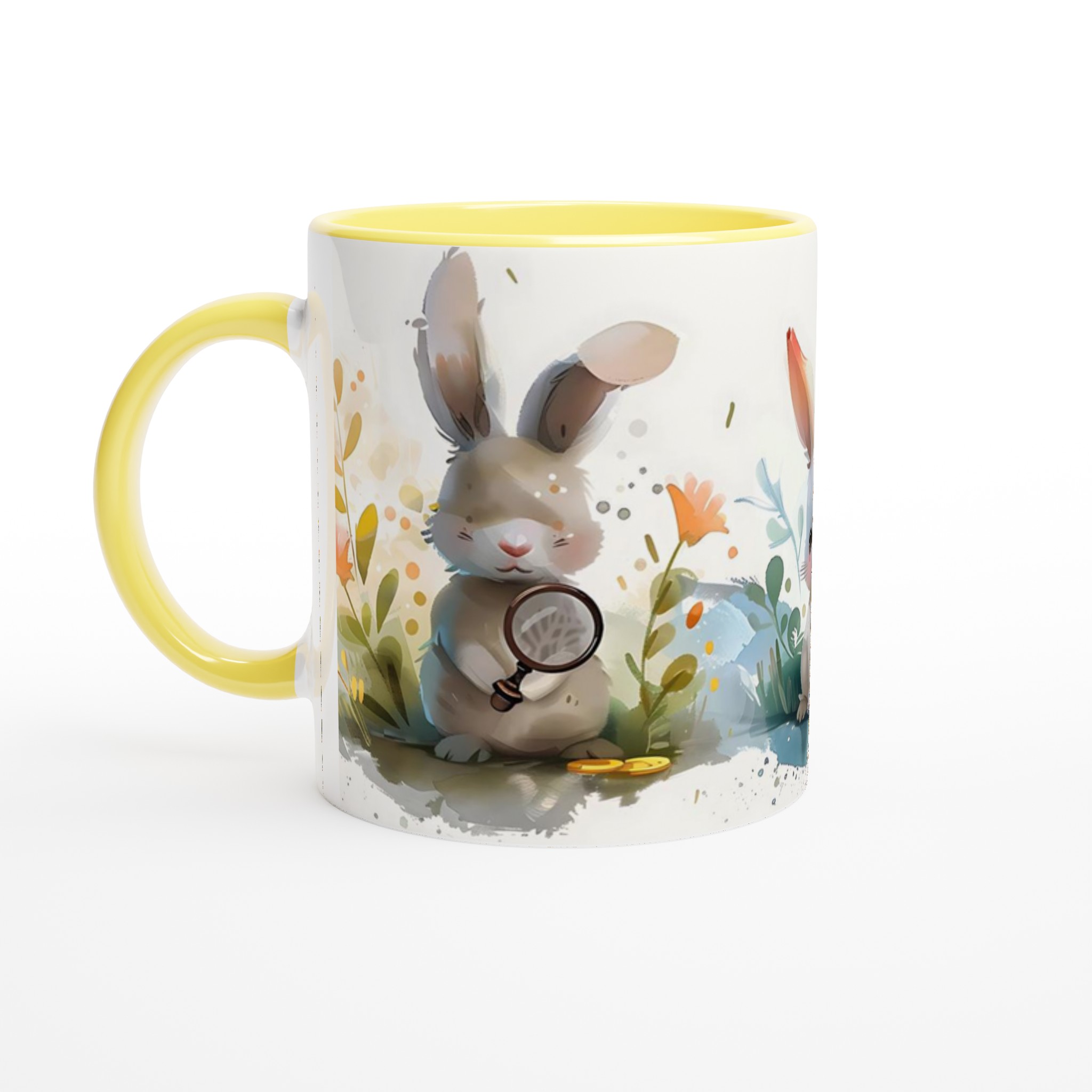 Söta Vattenfärgkaniner 11oz Keramisk Mugg – Välj bland 7 charmiga färger! 5 b8e092e2-7af4-492f-8a94-17cf55a9698c