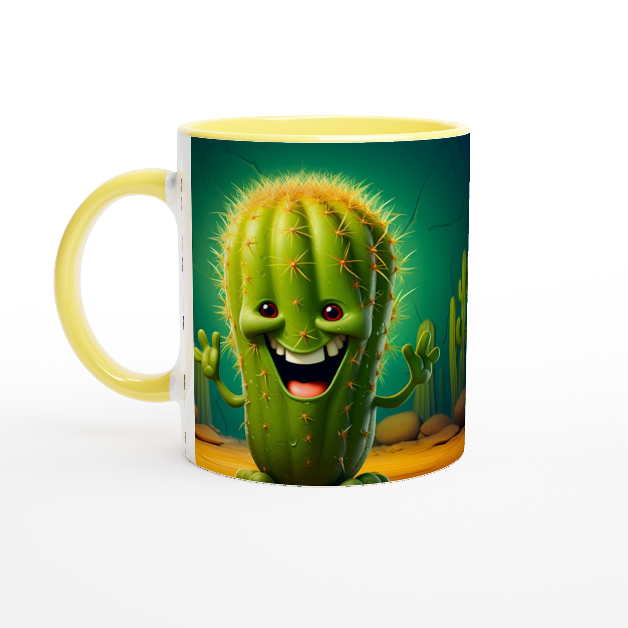 Glad Kaktus Mugg – 11oz Keramikmugg för kaffe, te eller din favoritdryck – Välj bland 7 roliga färger! 5 b9233bf9-c993-4561-bd12-44716f36f16c