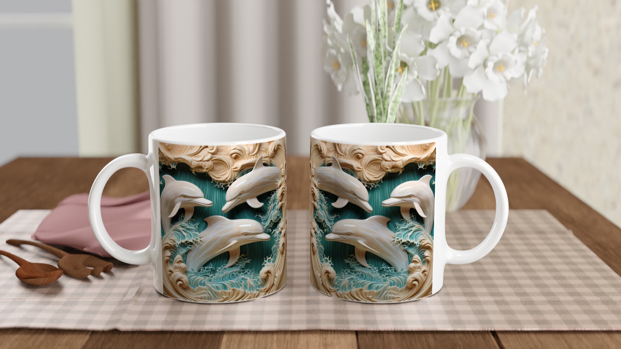 Havsinspirerad 11oz keramisk mugg – Låt ditt motiv simma fritt i vågornas dans 10 b9552aca-cdbb-4882-b024-133a43a4e500