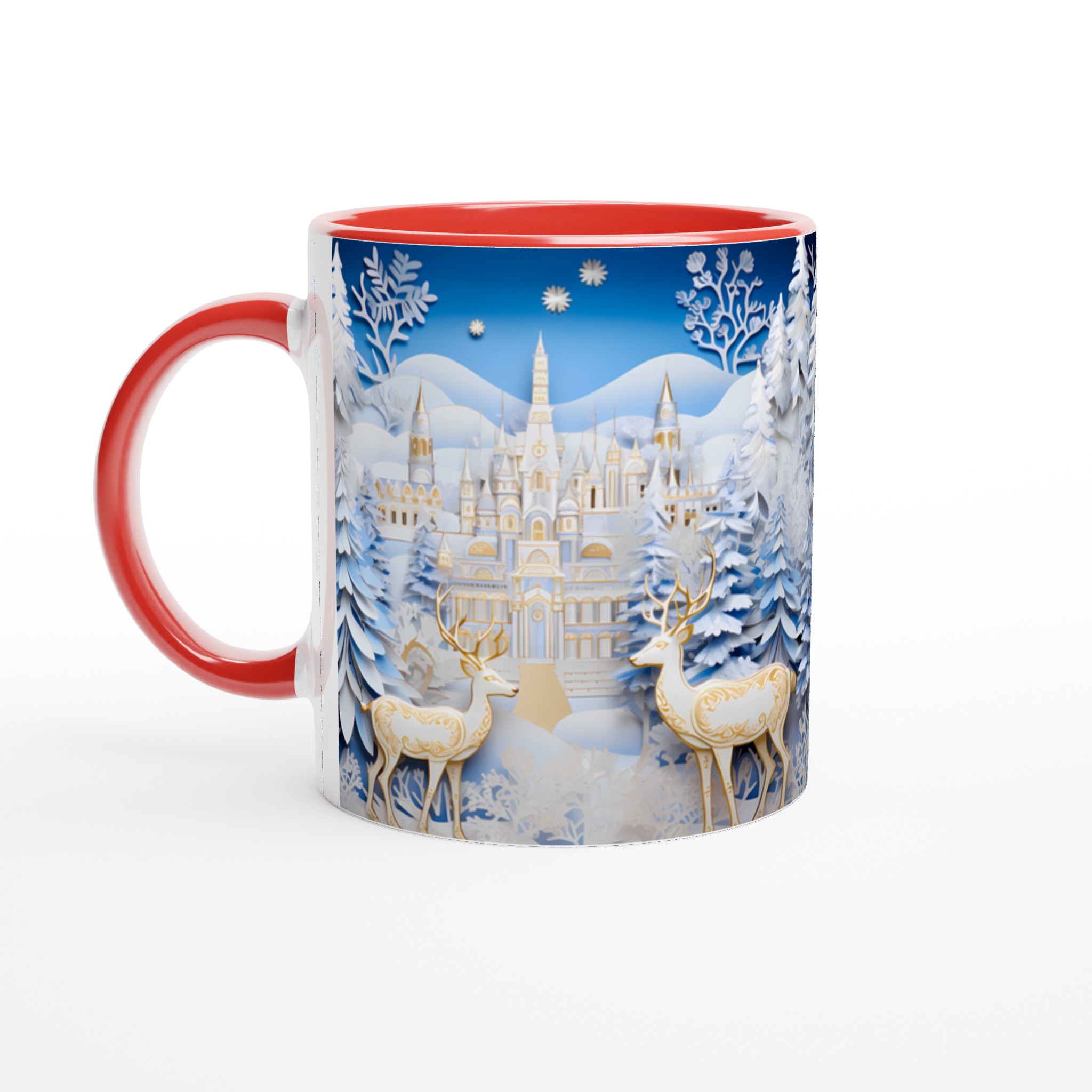 Vinterlandskap Magi Keramikmugg – Din Kaffestund med Snötäckta Granar & Eleganta Rådjur i Valfri Färg! 2 b9a819be-cc71-4da6-a9f1-70cbe83080b4