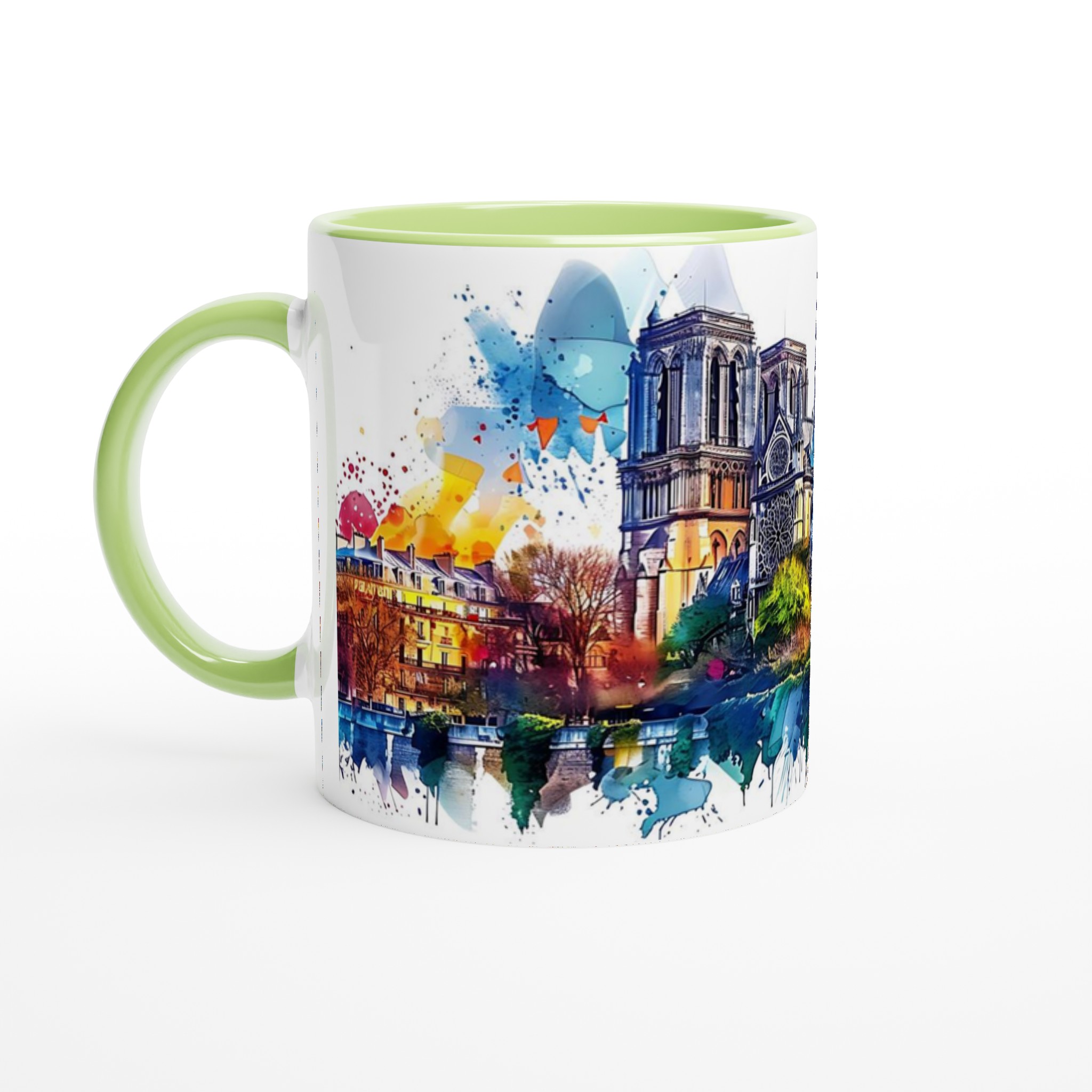 Färgsprakande Notre Dame Mugg – Akvarell Konstverk för Kaffeälskaren i 7 Nyanser 3 b9c294cb-e497-4dd9-9fbc-cc981fd7b104