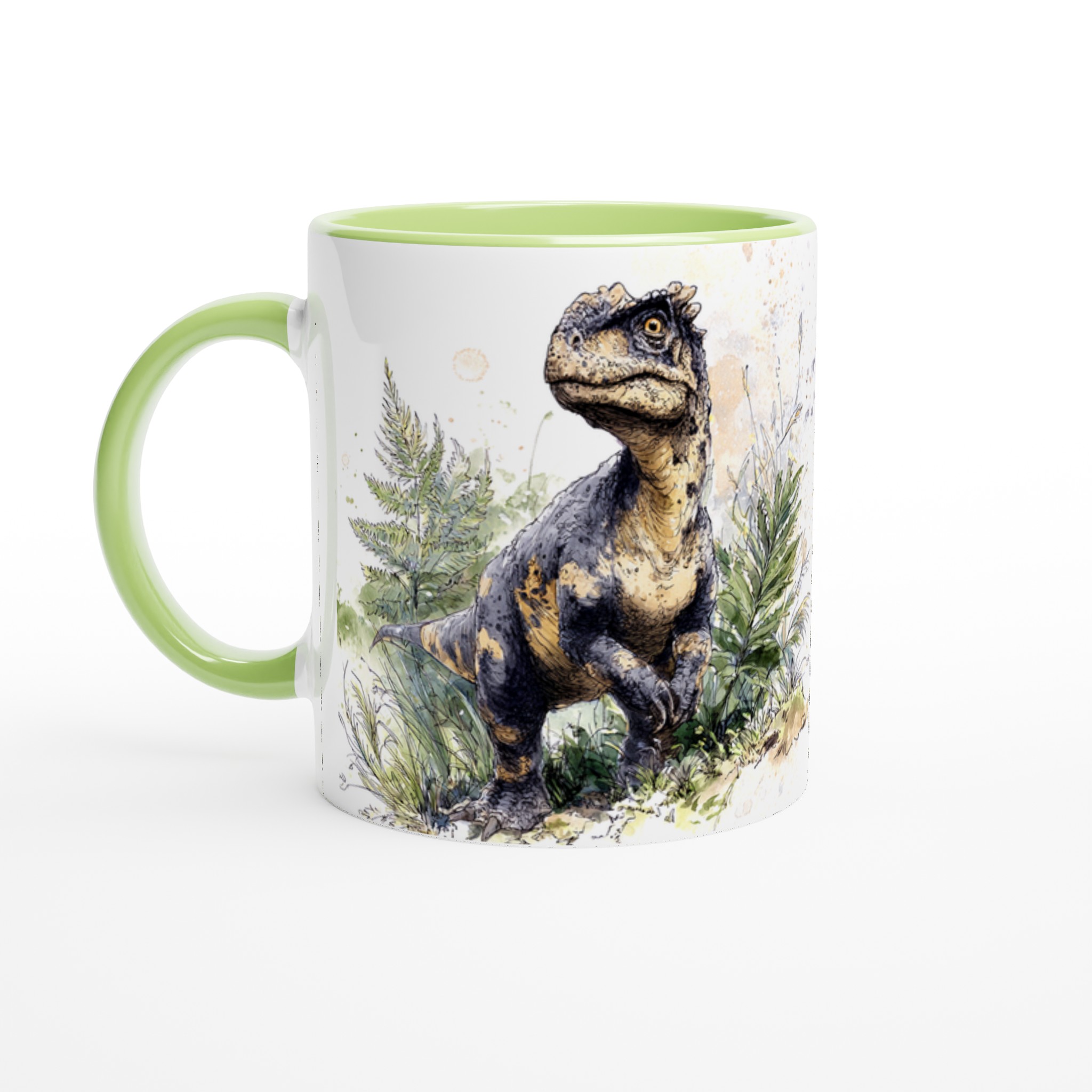 Förhistorisk Charm: Dinosaurie Akvarell Mugg - 11oz Keramikmugg för Dinosaurieälskare i 7 Färger 3 b9d09dfd-c054-4f5f-892a-8fc3c6af8737