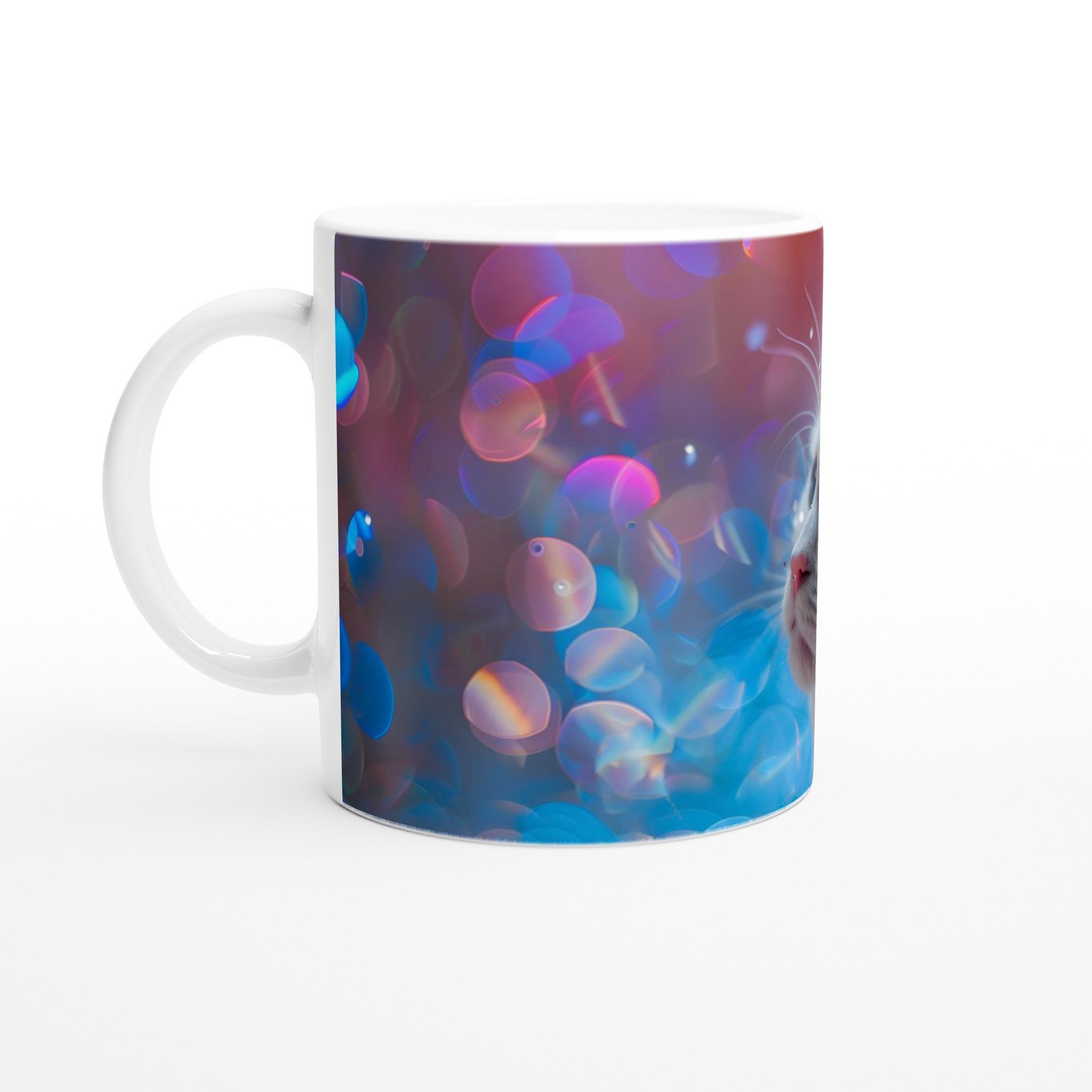 Magisk Kattmugg - Fantastisk Drömvärld i Blått och Rosa - 11oz Keramisk Mugg 1 b9f015d3-6679-4a39-bfe1-f65147d1a16d