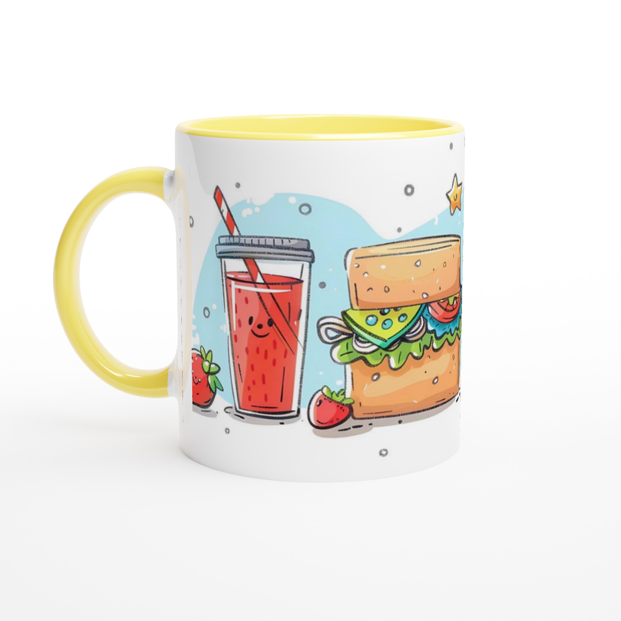 Söt Fika Vänner Keramikmugg – Glada Måltider i Pastell – 11oz Personlig Kaffekopp 5 b9fbf2c6-09d0-4e3c-b83a-4f343c52a3ad