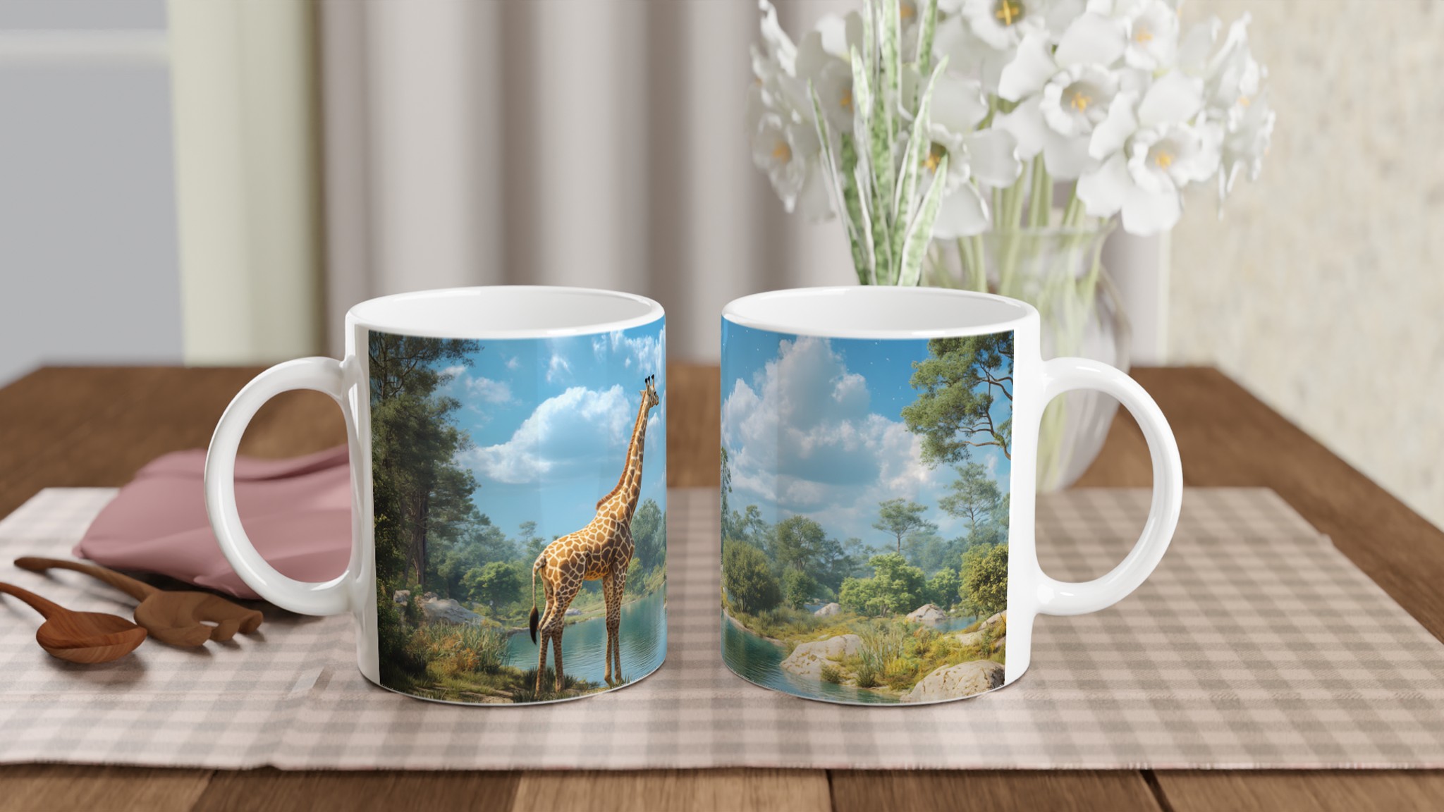 Giraffe Safari Mugg – Levande Djurmotiv på Keramikmugg i Flera Färger 10 ba5329bd-f3d8-4ff4-9f2c-ef3f78577885