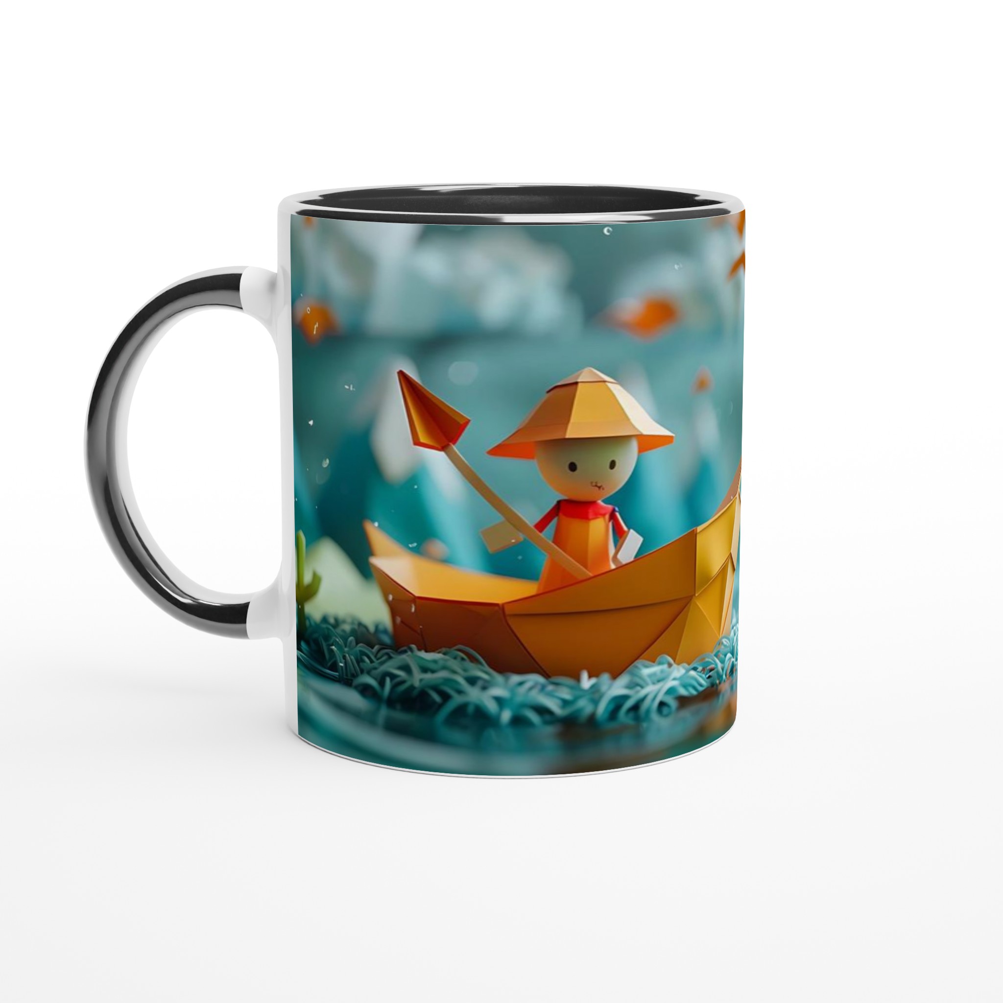 Äventyrlig Mugg: Origami-Inspirerad Design för Drömmare – Välj din Färg! 7 babb958f-b995-4ba1-9788-ef52de101775