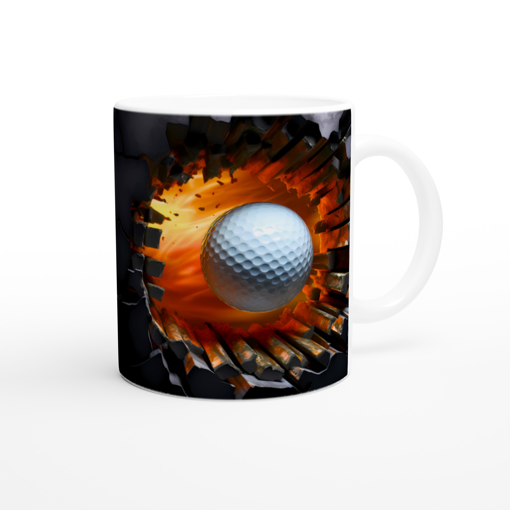 Energisk Golfboll Keramisk Mugg - Din 11oz Favorit i Flera Färgval 9 bae353d2-fee7-4ed3-8ef7-575107890c4d