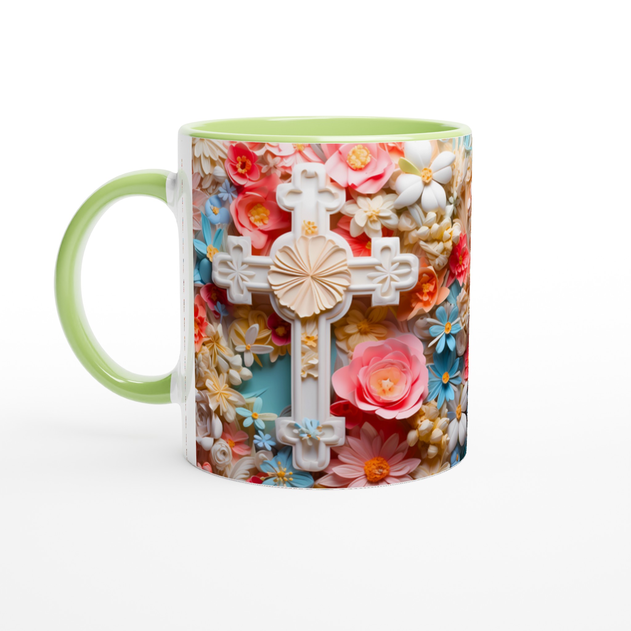 Pastellblomsterprakt 11oz Keramisk Mugg – Drömdesign för Fikastunden 3 bb3341d1-9b10-4ede-8f71-0c319abd4309