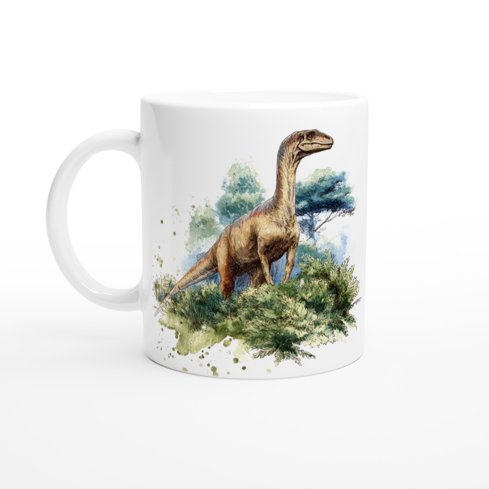 Dinosaurie Vattenfärg Mugg - Förhistorisk Charm i 11oz Keramik 1 bb5908da-55c7-4e76-8e9f-9eb12dae70cb