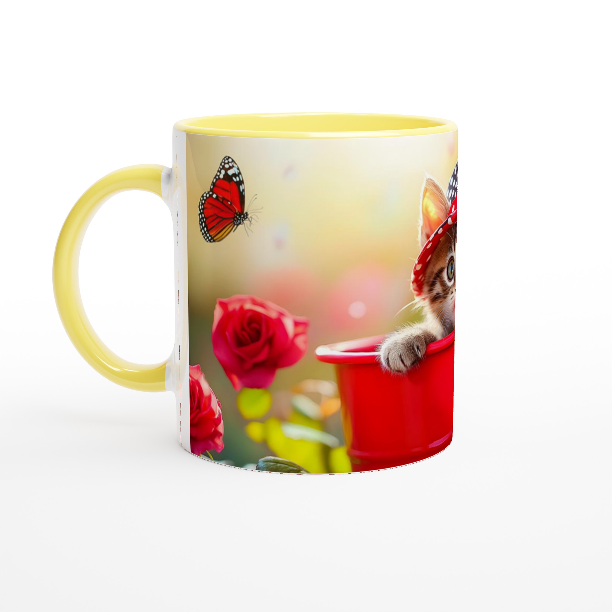 Söt kattunge i hatt - 11oz Keramisk Mugg för kattälskare 5 bbc51938-1dfb-4aa9-a5c3-9509cdc3b574