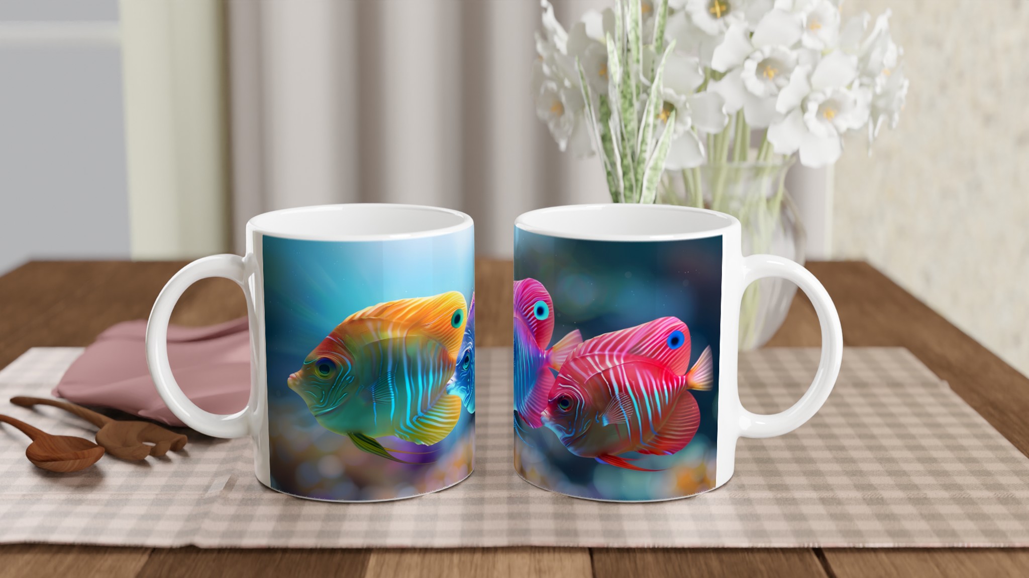 Oceanic Glow Keramikmugg – Levande korallfiskdesign i 7 färger 11 bc24504b-4112-4caf-91ca-141b65c11a23