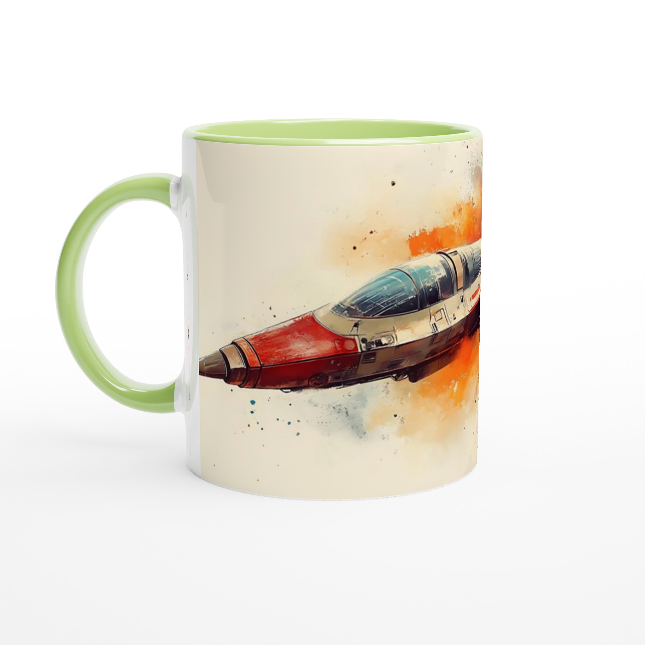 Space Voyage: Dynamic Fighter Jet Mugg – Välj din färg! 6 bc5cf3d5-38ad-40e0-9e2b-43133ed849f3