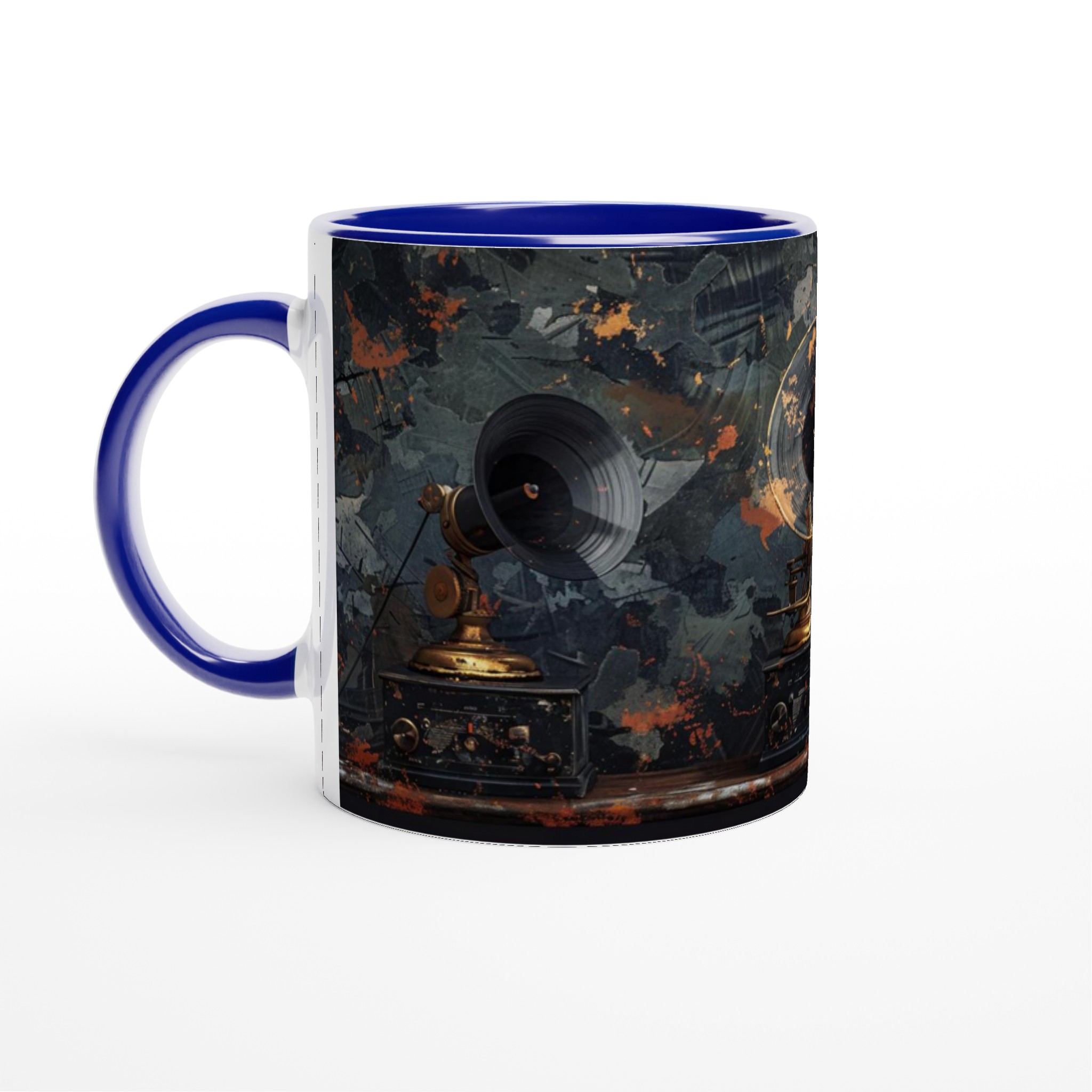 Retro Vinyl Grammofon Mugg - 11oz Keramikmugg i ditt val av sju livfulla färger 4 bcee64c0-3f25-4047-bf6a-823c7f8ddd5e
