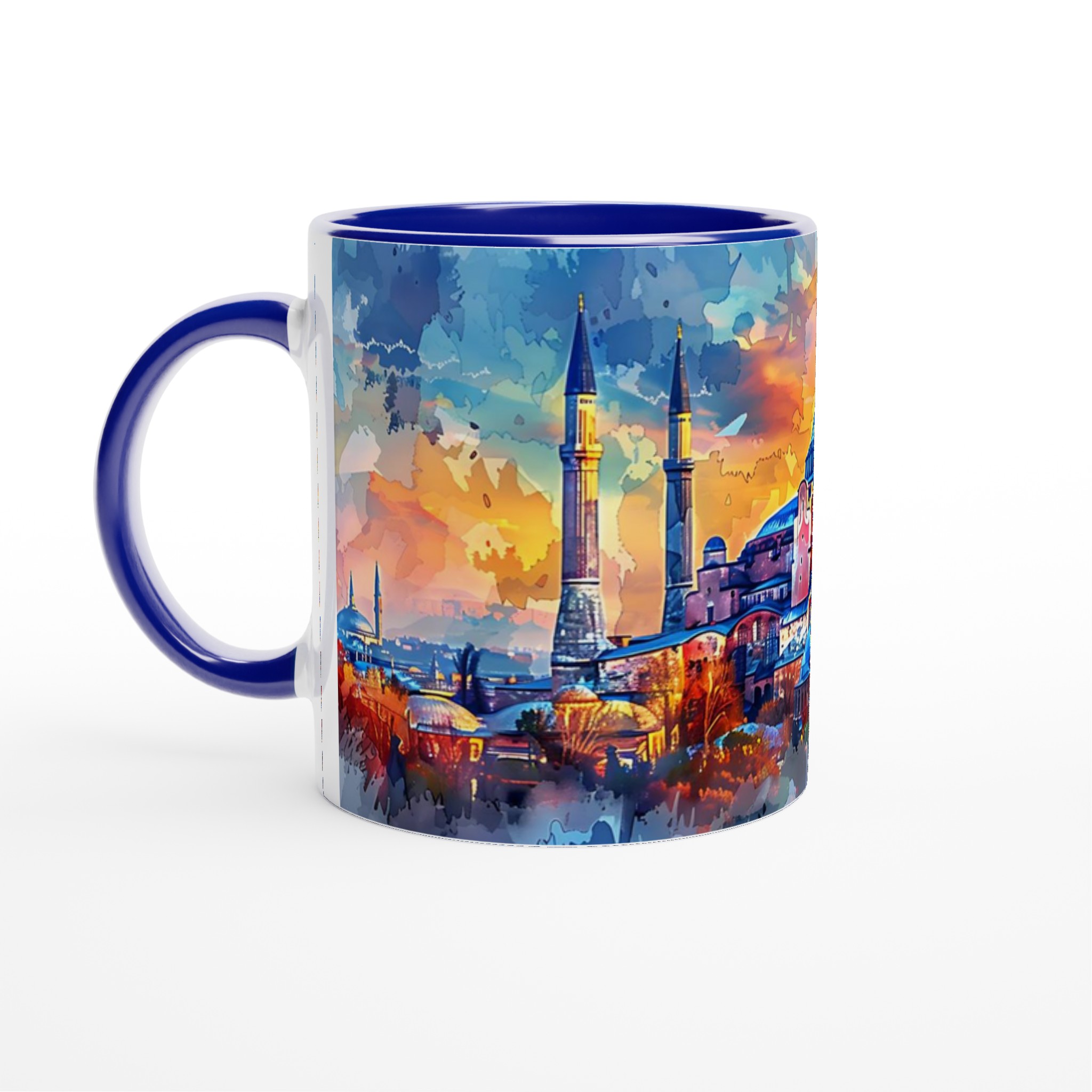Hagia Sofia Watercolor 11oz Keramisk Mugg - Levande Konst för Dina Fikastunder, Välj Bland Flera Färger 4 bd5ed454-8905-4a07-9daa-799bd773aba8