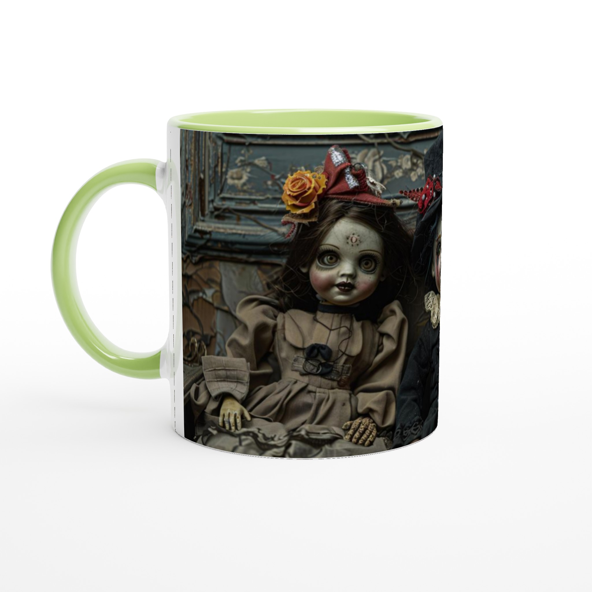 Gothic Charm Keramisk Mugg - Drömmande Dockdesign i 7 Färger 3 bde6b555-e98b-4b6b-819e-9f2f9c506ff2
