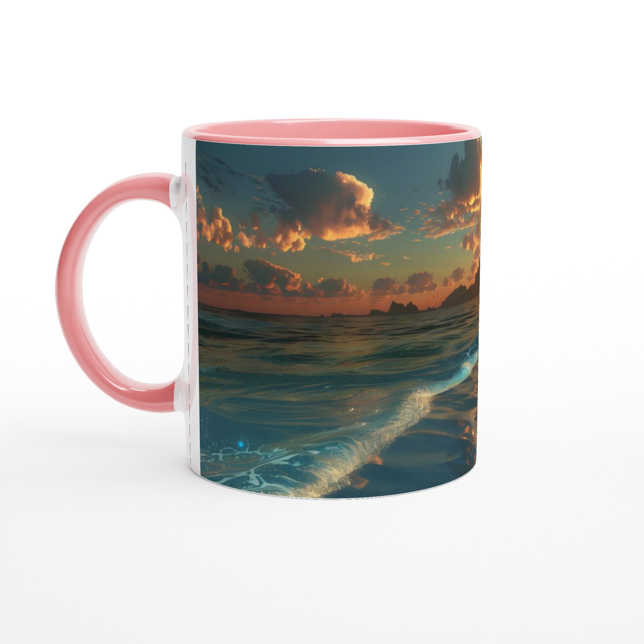 Solnedgång över tropisk strand 11oz keramikmugg – Din dagliga dos av paradis i sju färger 6 be126112-5d93-495f-a7ae-7e8405584586