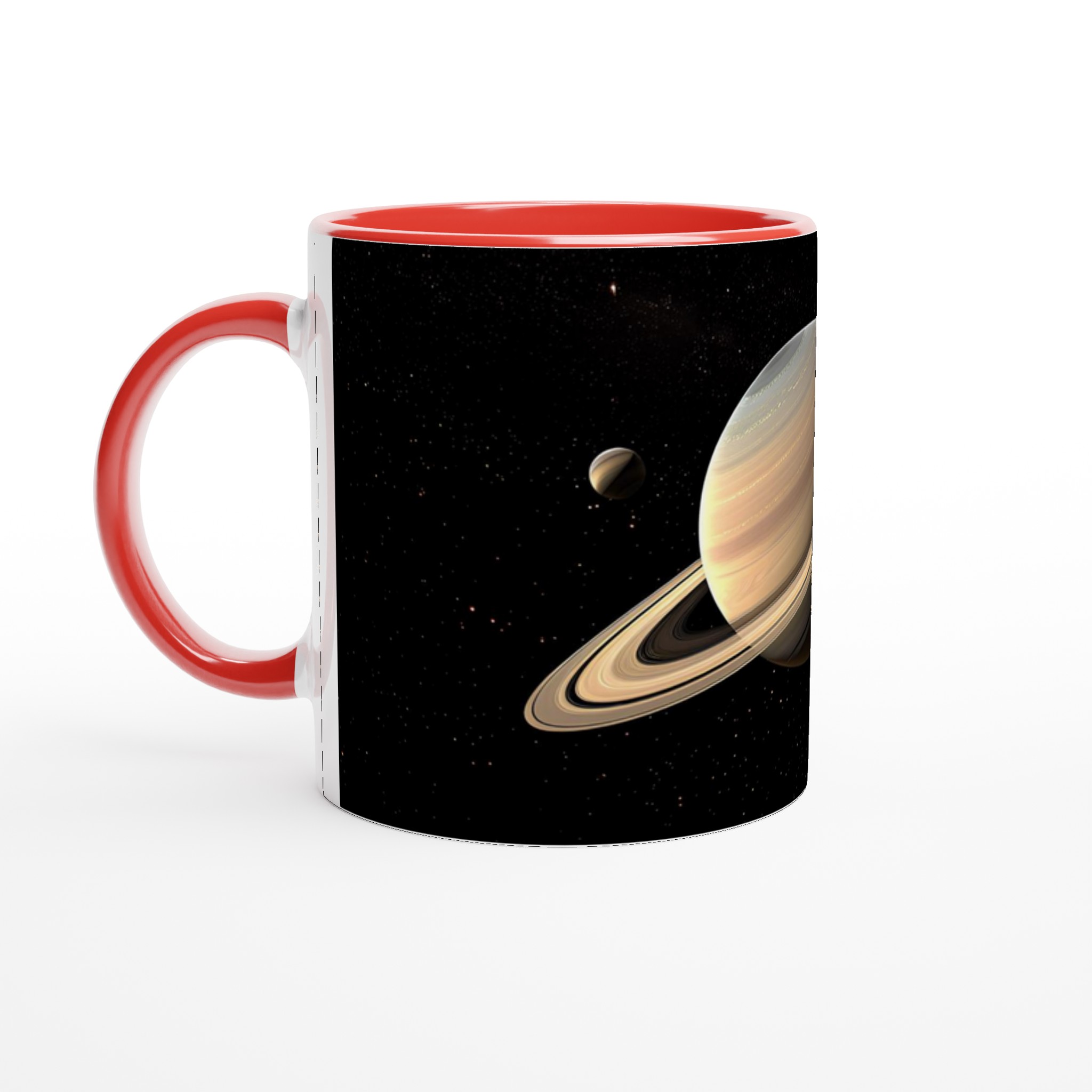 Saturnus Kosmiska Mugg – 11 oz Keramikmugg i ditt Val av Färg 2 be4b9c5f-442c-4c73-ad11-5999181d72f2