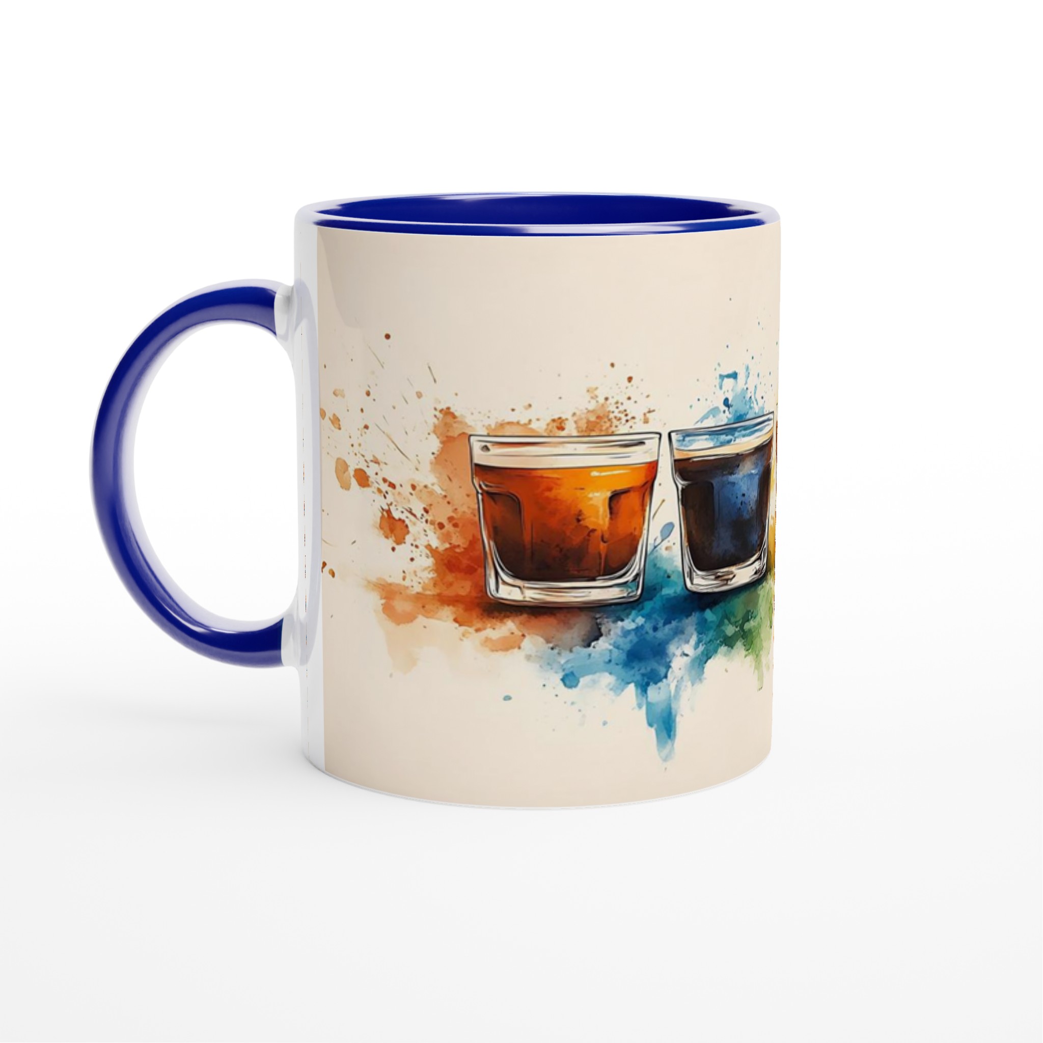Färgsprakande Kaffekoppar Akvarell Konst Mugg – 11oz Keramisk Mugg i Varianter för Din Stil 2 be5860af-962b-4465-8331-f81c7383dbf7