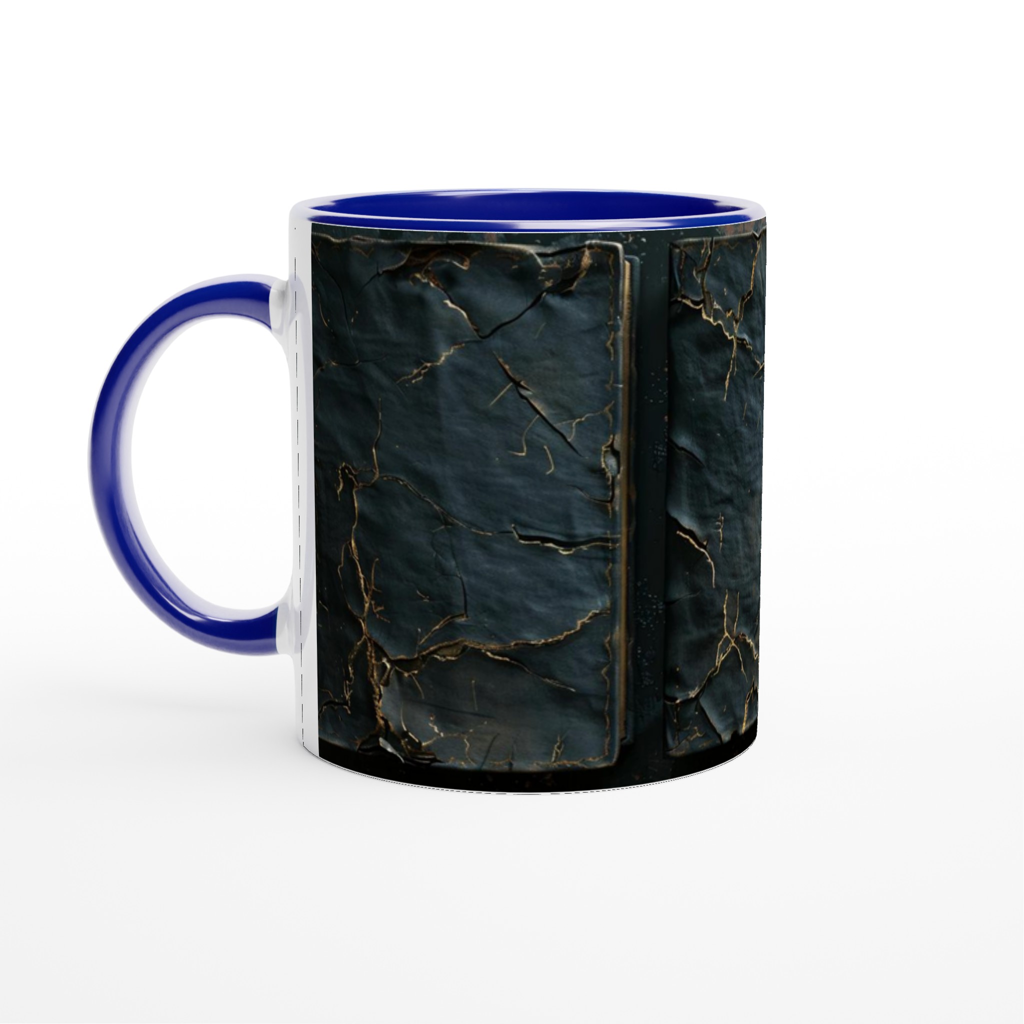 Guldådrad Mörk Abstrakt 11oz Keramikmugg – En touch av mystisk elegans för din favoritdryck 4 beca974d-7480-4585-95cc-25d04ce4ced2
