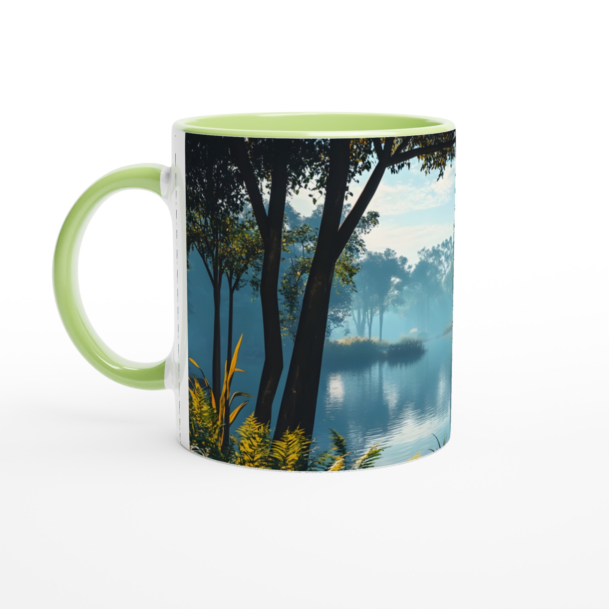 Giraffe vid Morgonsjön – En Fridfull 11oz Keramikmugg i ditt Val av Färg 7 beea9595-7a9b-4985-95b1-9742881dcac1