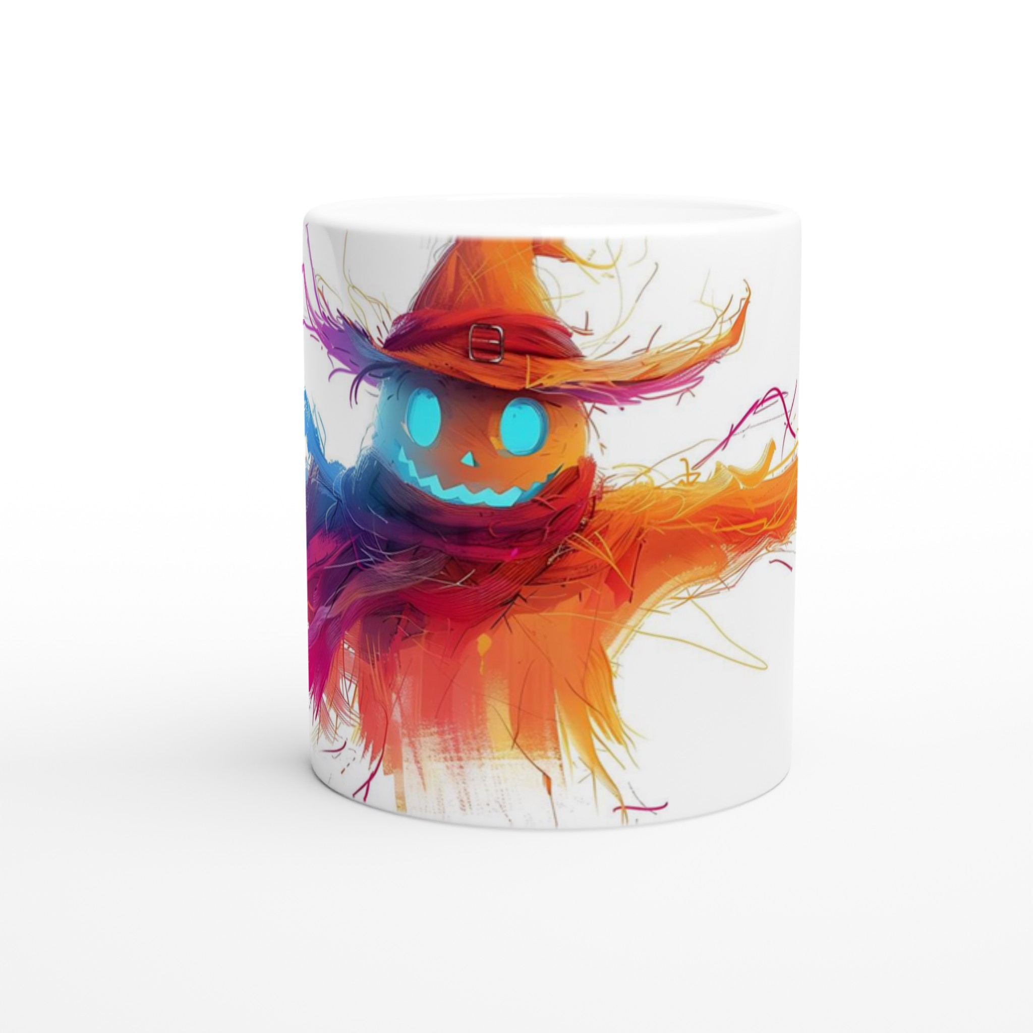 Magisk Skräckinjagande Fågelskrämma Keramikmugg - Färgsprakande Halloween Design för Din Favoritdryck 8 bf3ccba2-82e8-42a1-be92-95f3d36eb773