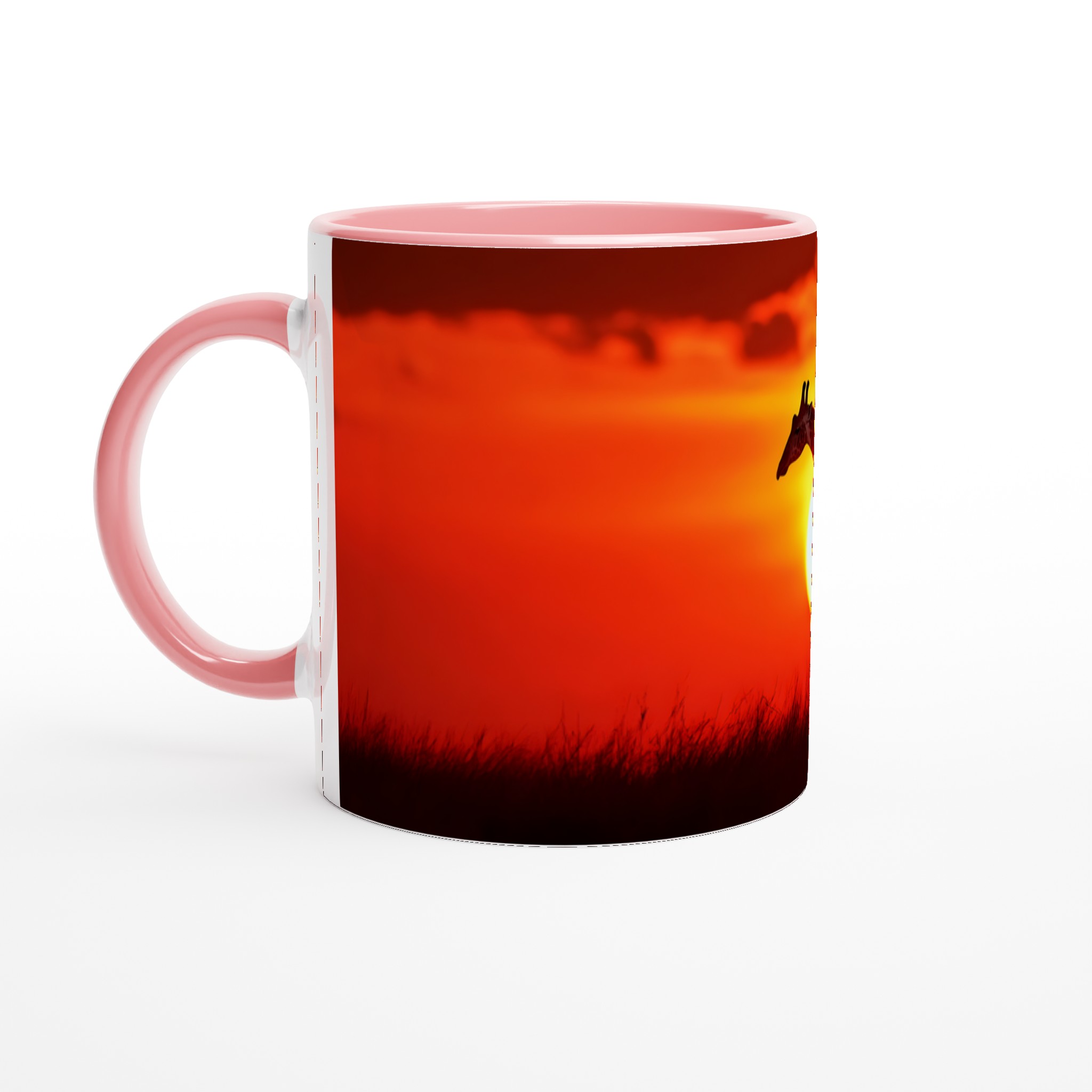 Giraffe Solnedgång Mugg – 11oz Keramisk Kaffemugg i Olika Färger 6 bf7ea57e-edd9-42df-9cb6-b9a0deea815f