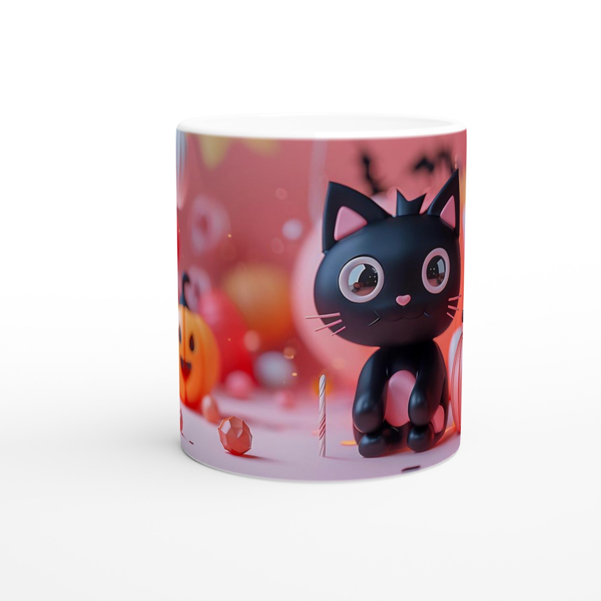 Söt Halloween Mugg – Lekfull Design i Pastellfärger, 11 oz Keramisk Kaffekopp för Alla Åldrar 8 bf8fed03-0d59-4f59-9412-2d4dac1ab43b
