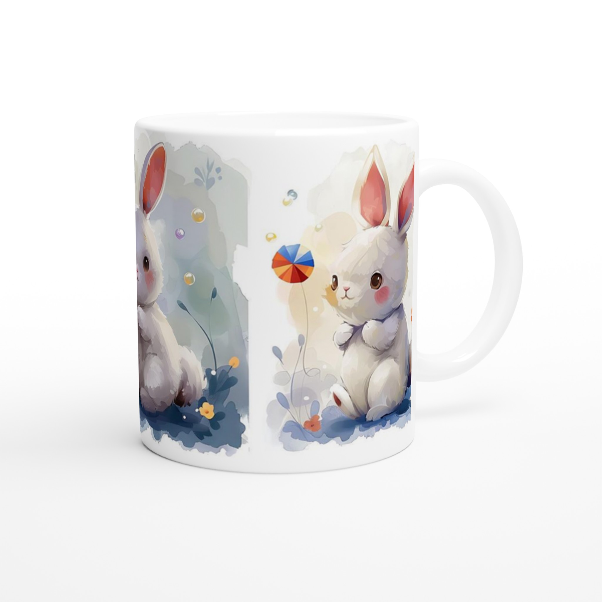 Söta Akvarellkaniner Mugg – Charmig 11oz Keramikmugg i Valfri Färg 9 bff2d9e9-ddb6-4cc9-bffc-caf8199d9e85