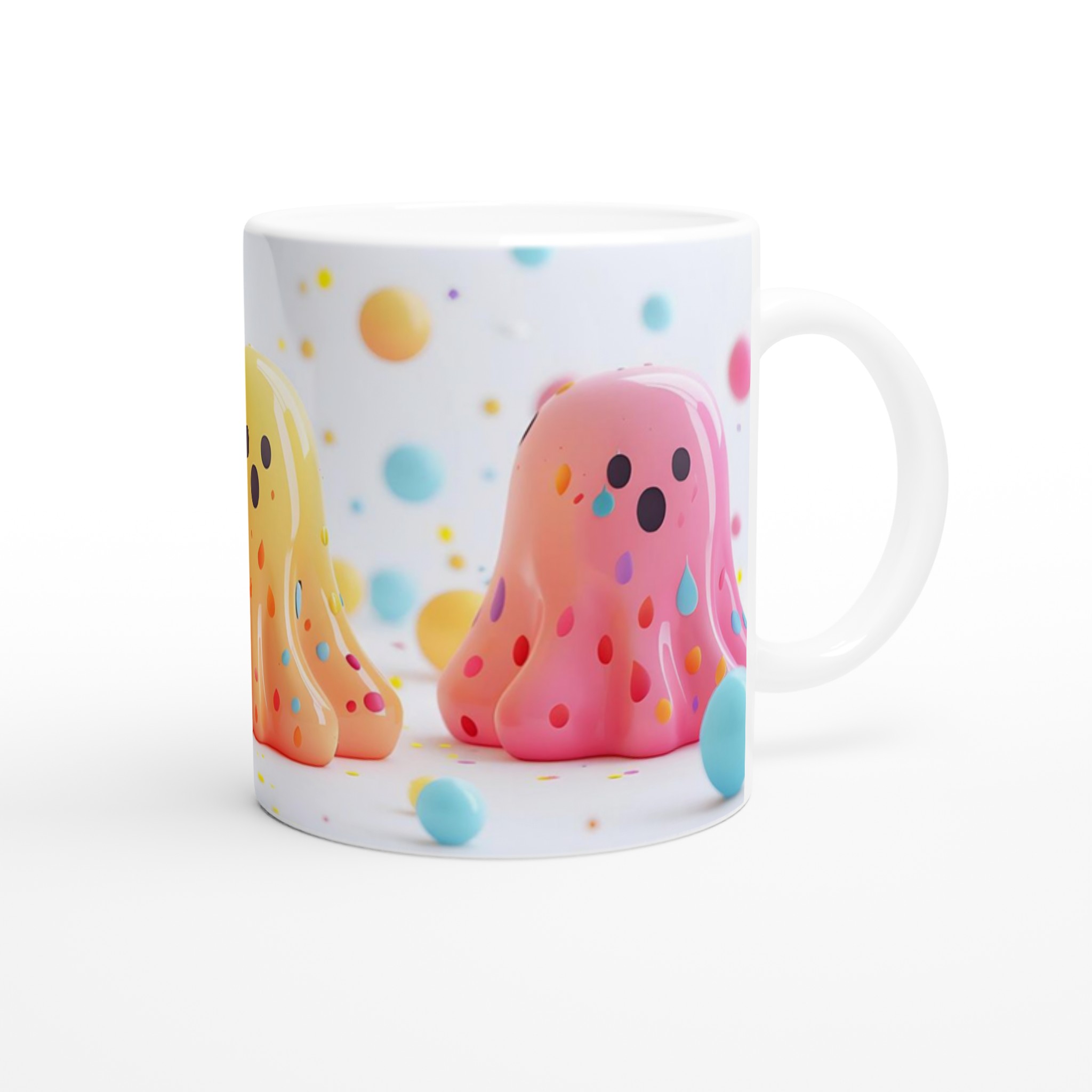 Mångfärgad glad spökmugg – 11oz keramisk mugg för barn och lekfulla själar 9 bff58ce5-12b8-460c-bc62-58ea252a4100