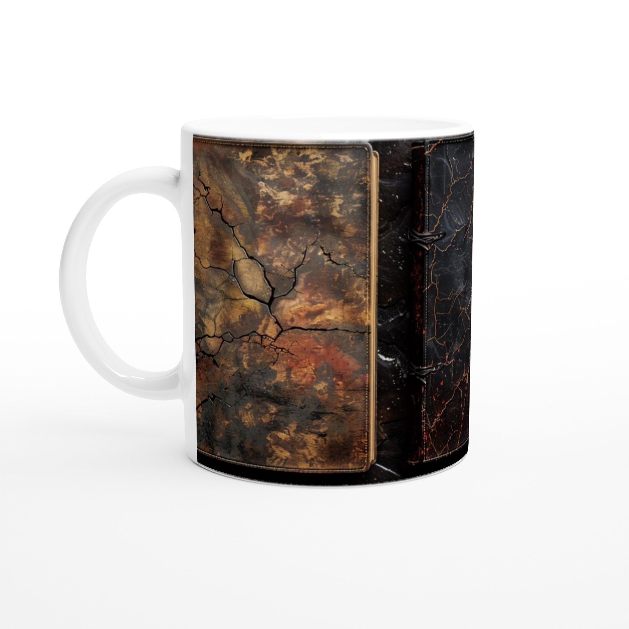 Vit 11oz keramisk mugg med sprickmönster – välj bland sju eleganta keramfärger 1 c018be85-bc30-4ddb-b8c1-059f8e29721c