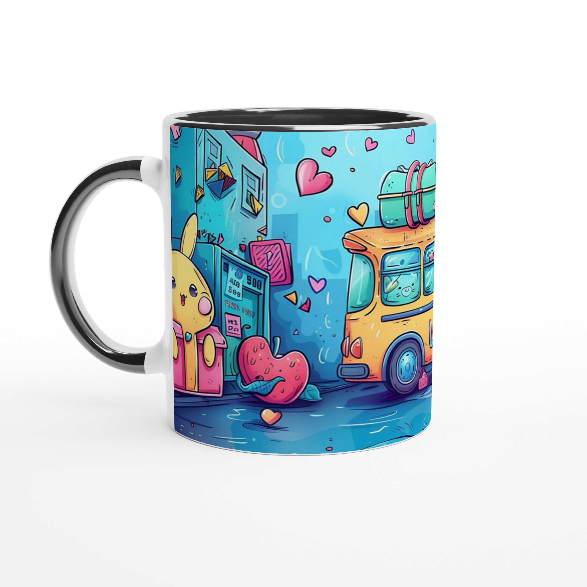 Kawaii Glädje Keramikmugg - 11oz Barnslig Design med Charmiga Karaktärer, Välj Din Favoritfärg! 7 c029c7b4-6dab-4bf4-be8c-4a5c0239aec2