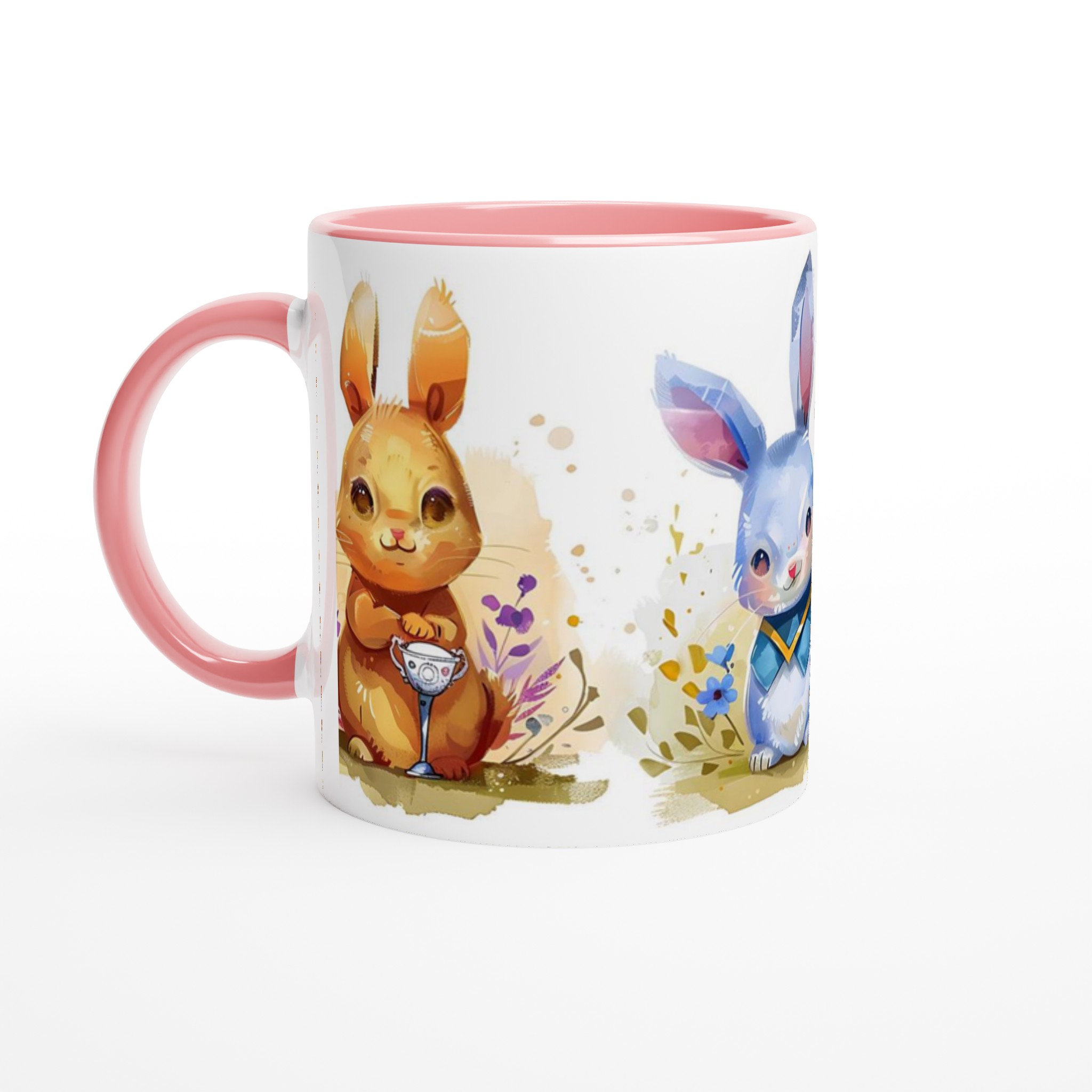 Söta Akvarell Kanin Mugg – 11oz Keramisk Kaffekopp i Flera Färger 6 c0716322-5f4b-42f7-8540-4b8517f9e861