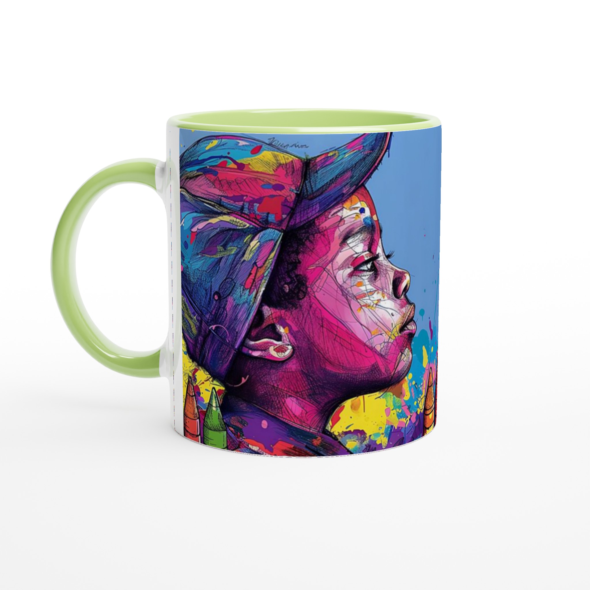 Konstnärlig Keramikmugg: Färgglad Street Art & Kreativ Design – 11oz Favorit i Flera Nyanser 3 c07de8ec-df1c-431c-897f-97e62661a3db