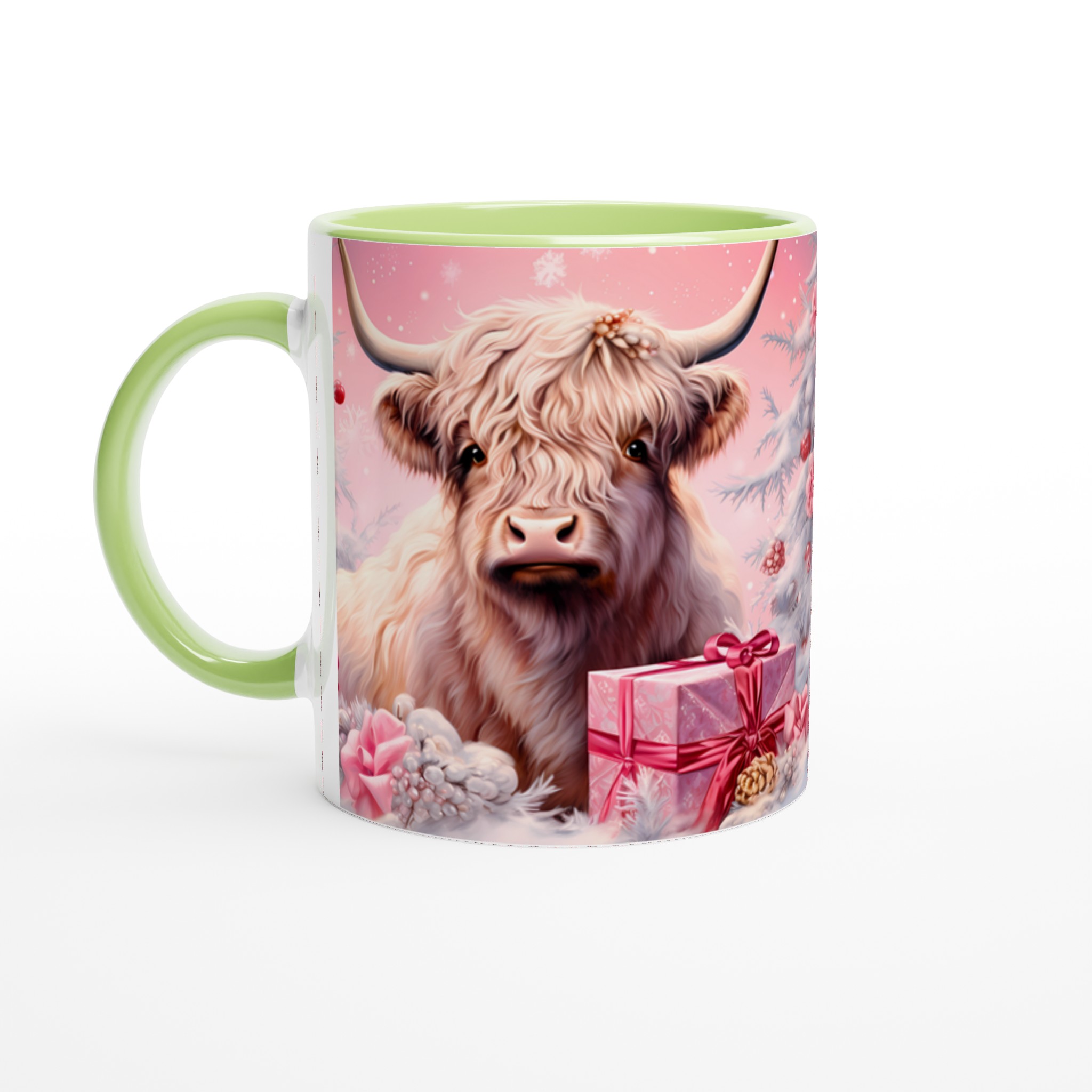Mysig Vinterfjällko Mugg - Rosa Juldröm i Keramik | 11oz Presentmugg i Flera Färger 3 c092f658-0343-4cad-8528-6a8f408c24b5