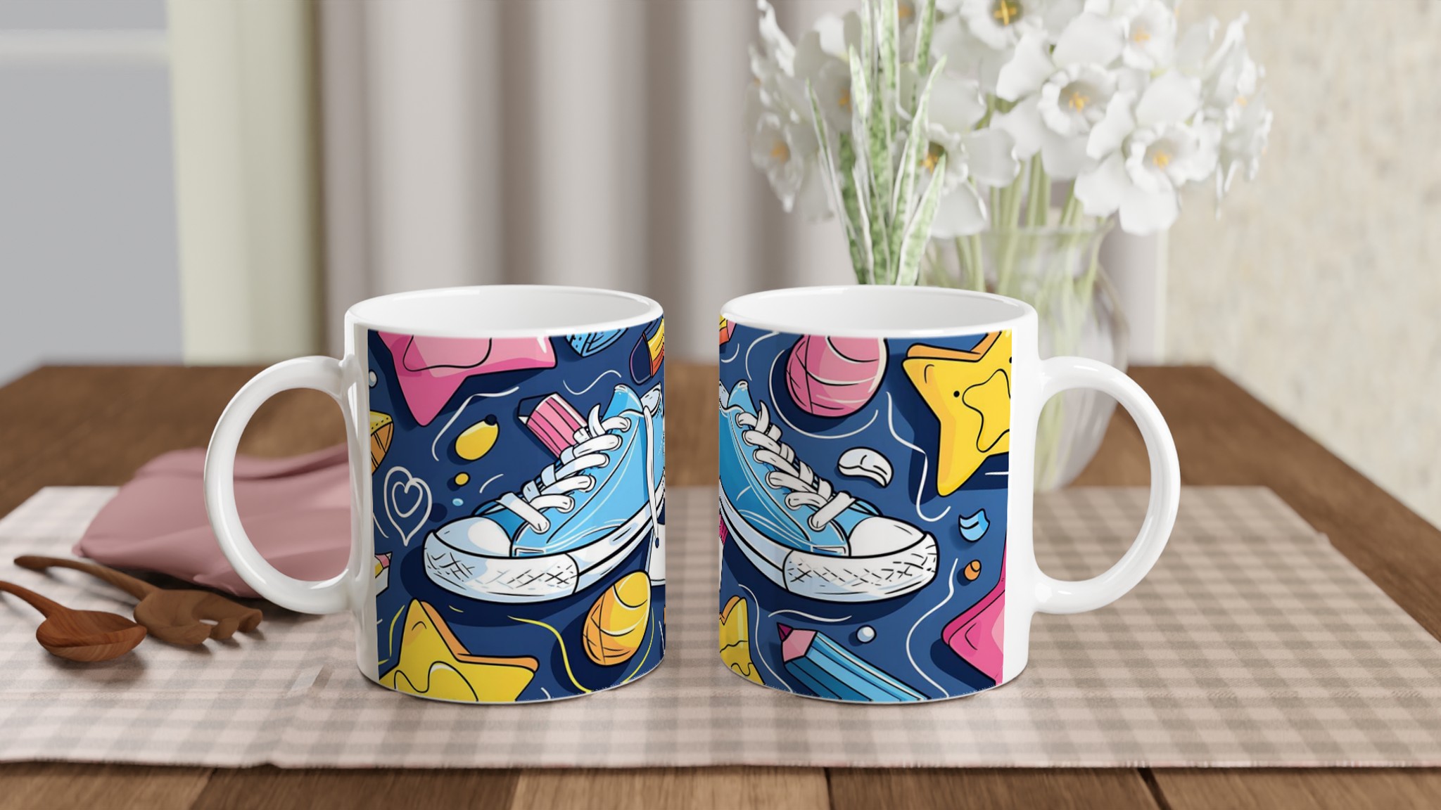 Kreativ Skolstart Keramisk Mugg – Färgglad 11oz Kaffekopp för Studenter och Konstnärer i Valfri Kulör 10 c1c4d452-307e-4d56-9848-bd414e5fe464