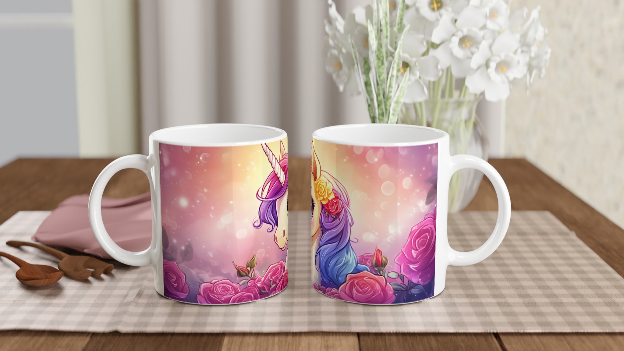 Magical Enhörningsmugg – Förtrollande Kawaii Design, 11oz Keramik, Välj Din Färg! 10 c24c5f0b-9cc5-4f09-922d-880e066fa301