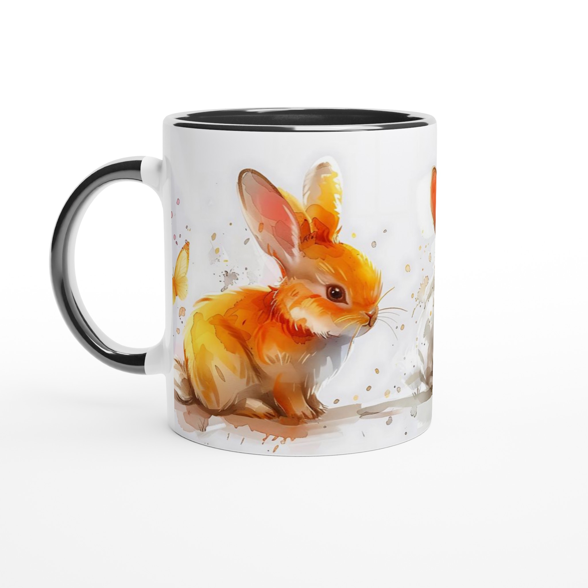 Pastellkaniner Akvarellmugg – Söt 11oz Keramikmugg i ditt val av färger 7 c27f5d96-19de-437a-8ca1-9146b04c69f0