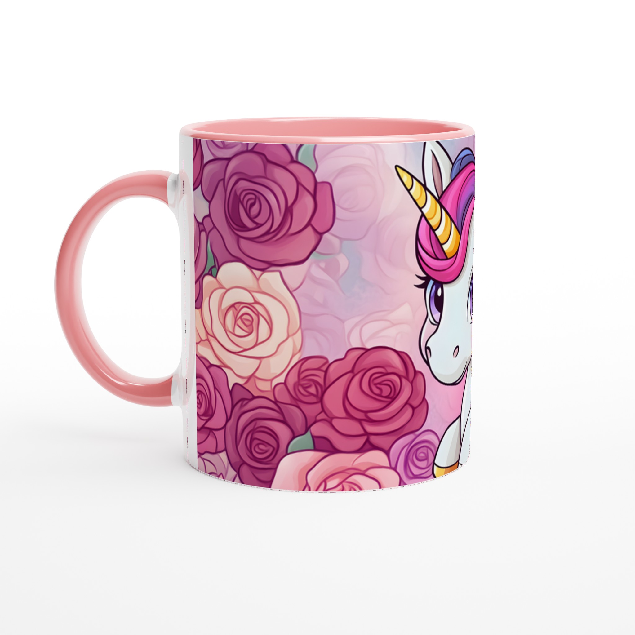 Magisk Enhörningsmugg - Förgyll Din Vardag med Rosa Rosor & Fantasi! 6 c285952e-ce58-4797-b6dd-26b9ed6cb936