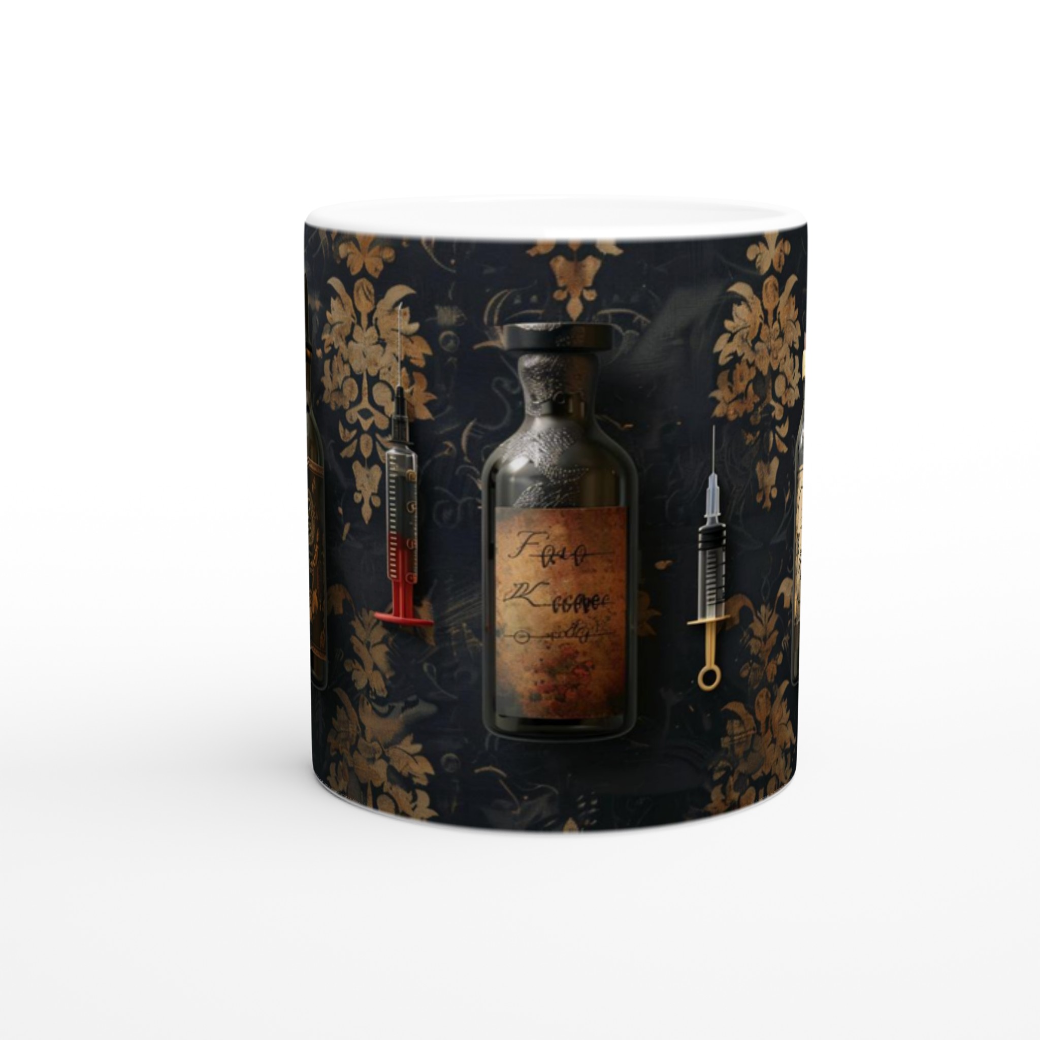 Mörk & Mystisk Elegans: Gyllene Gotisk Mugg – 11oz Keramisk Kaffekopp i Valfri Färg 8 c2fbe8a5-3794-4877-9ae6-c395c49b5206