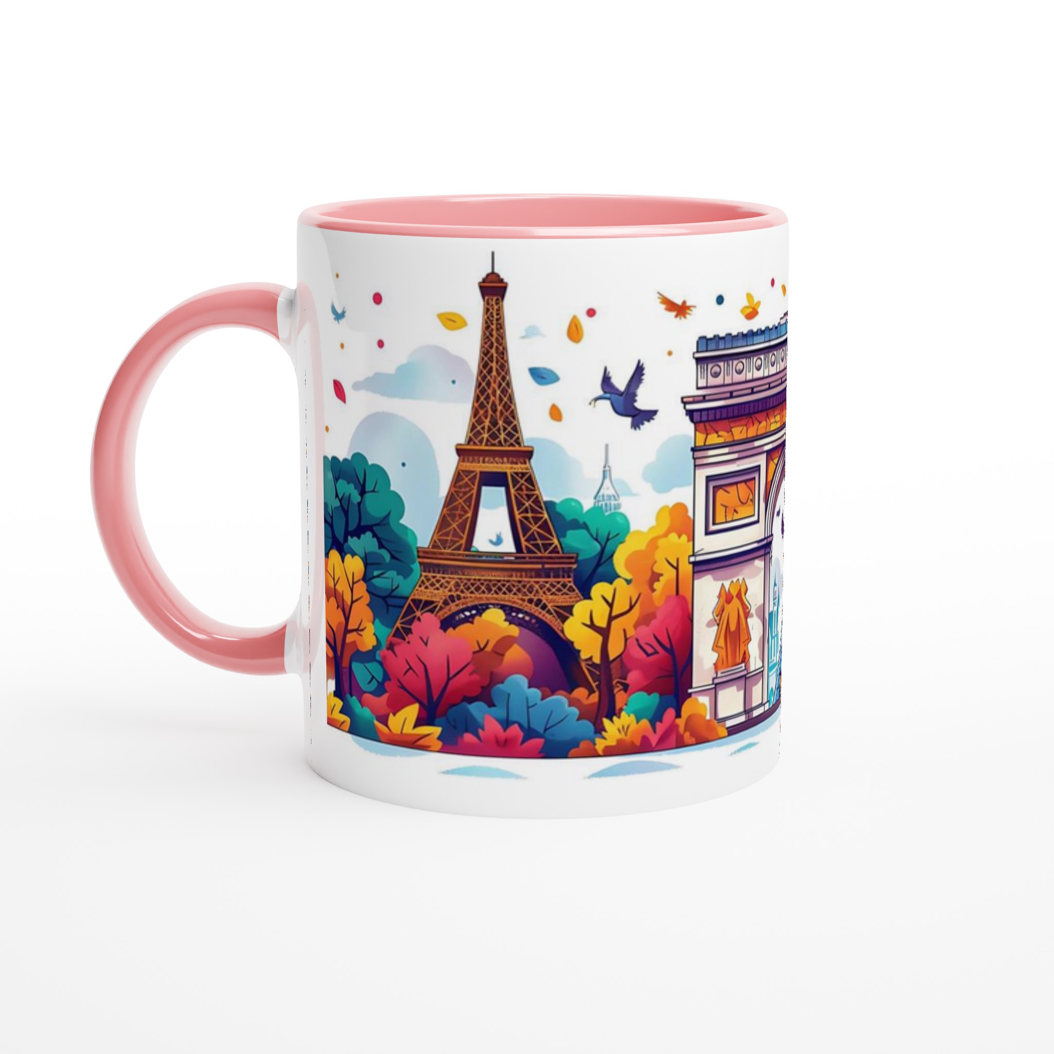 Parisisk Charm: Konstfull 11oz Keramikmugg med Ikoniska Landmärken – Välj Din Färg! 6 c380ad2d-f3f3-4725-8aa7-af9e8d6016ab