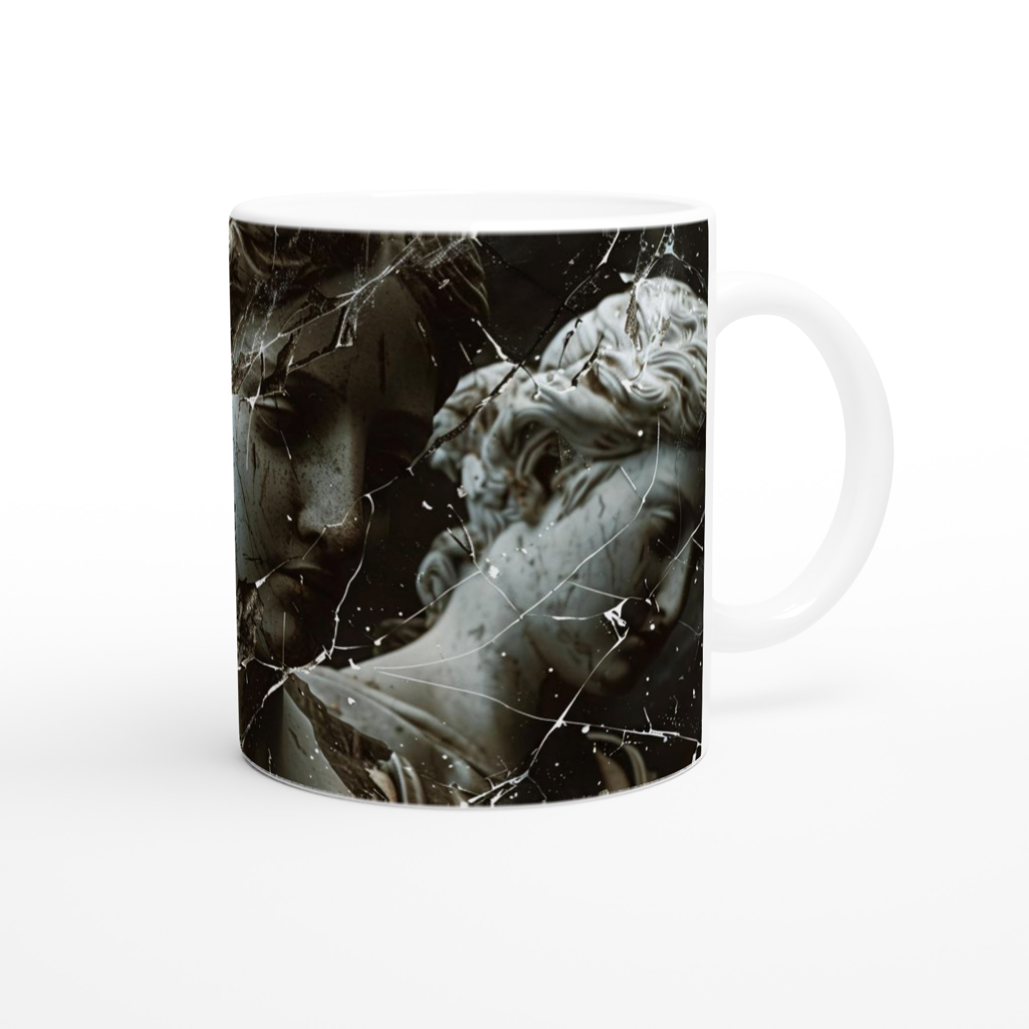 Vit 11oz keramisk mugg med klassiskt skulpturmotiv i ditt val av färgglatt keramikval 9 c3895f10-bf0a-4921-ae53-a32008d8e832